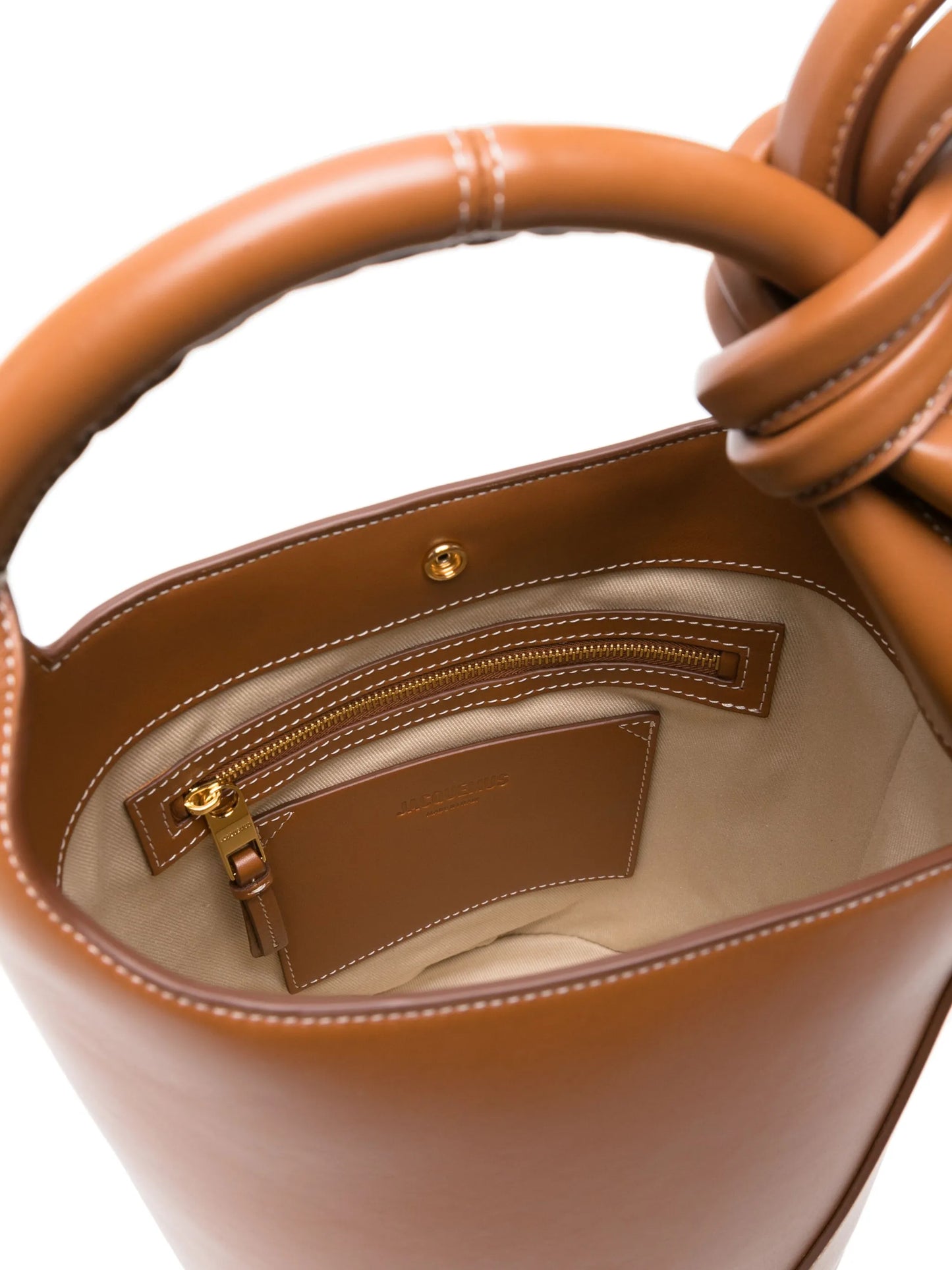 Le Petit Tourni leather bucket bag