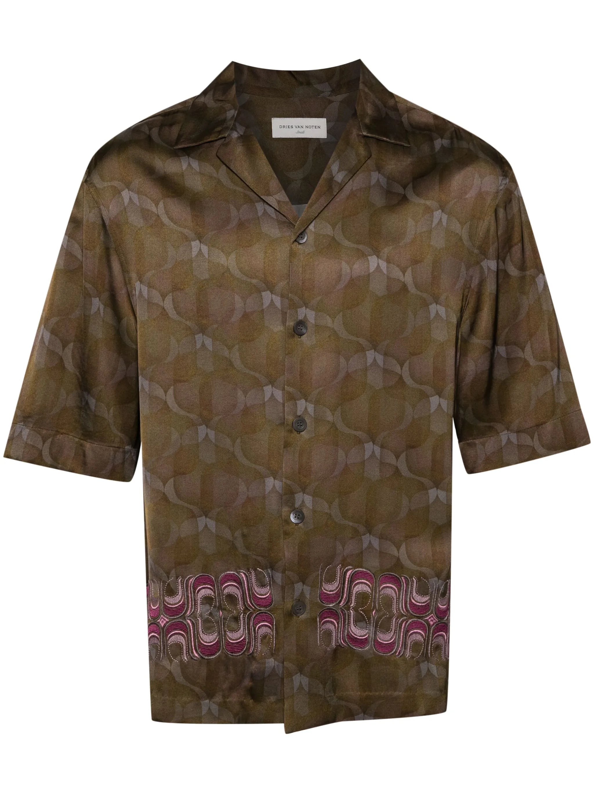 Cassi EMB satin shirt