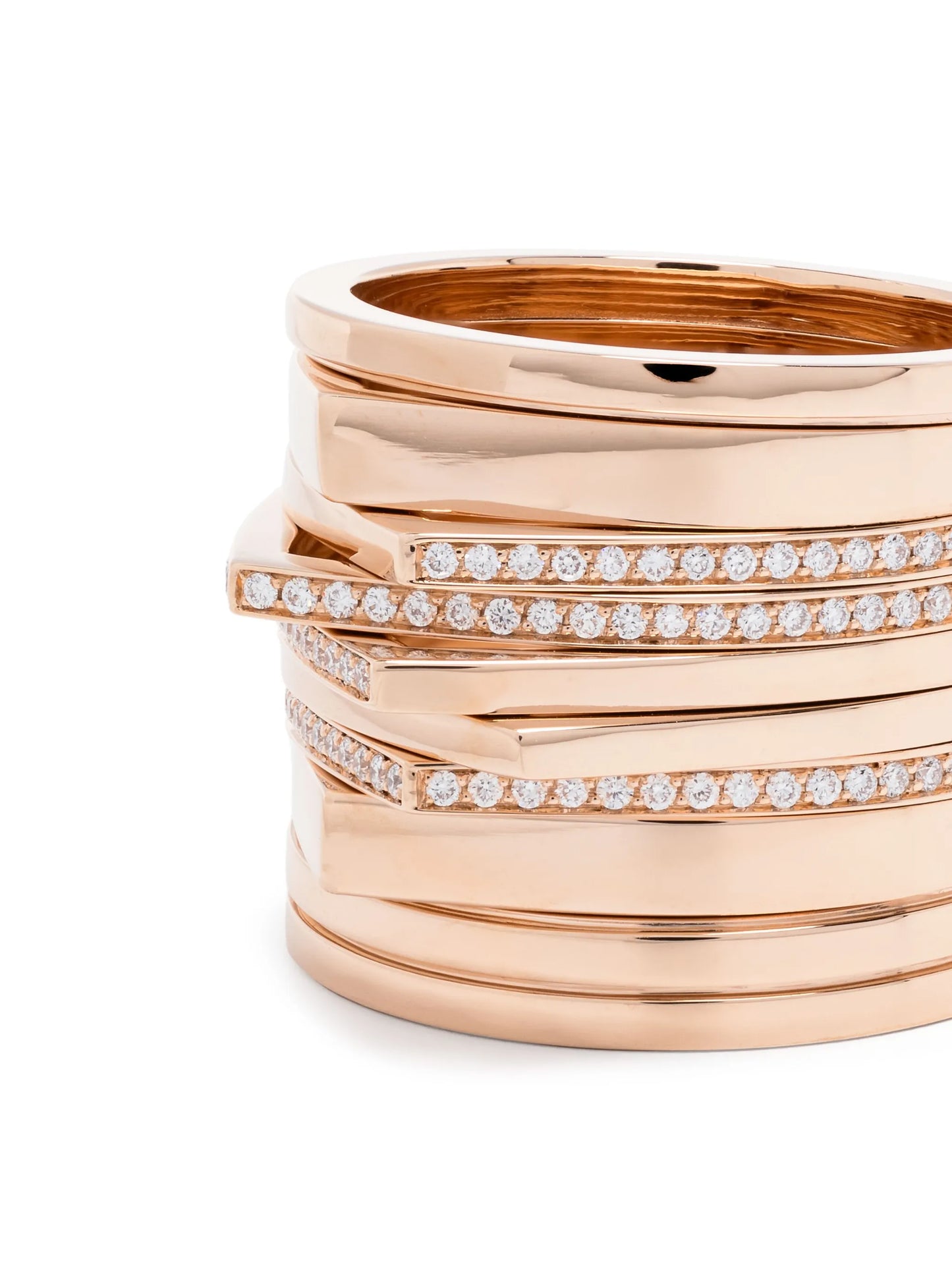 18kt rose gold Antifer diamond ring