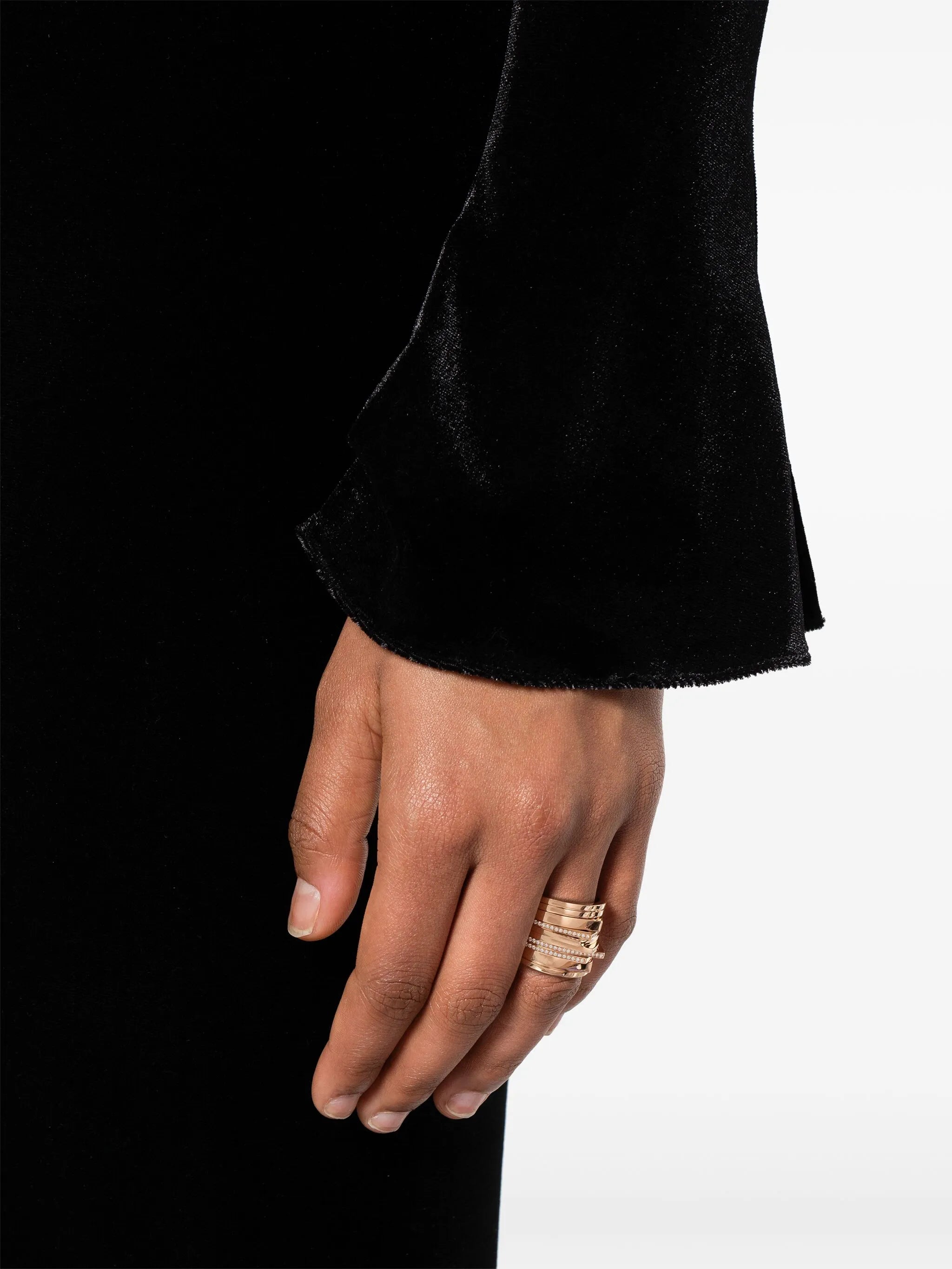 18kt rose gold Antifer diamond ring