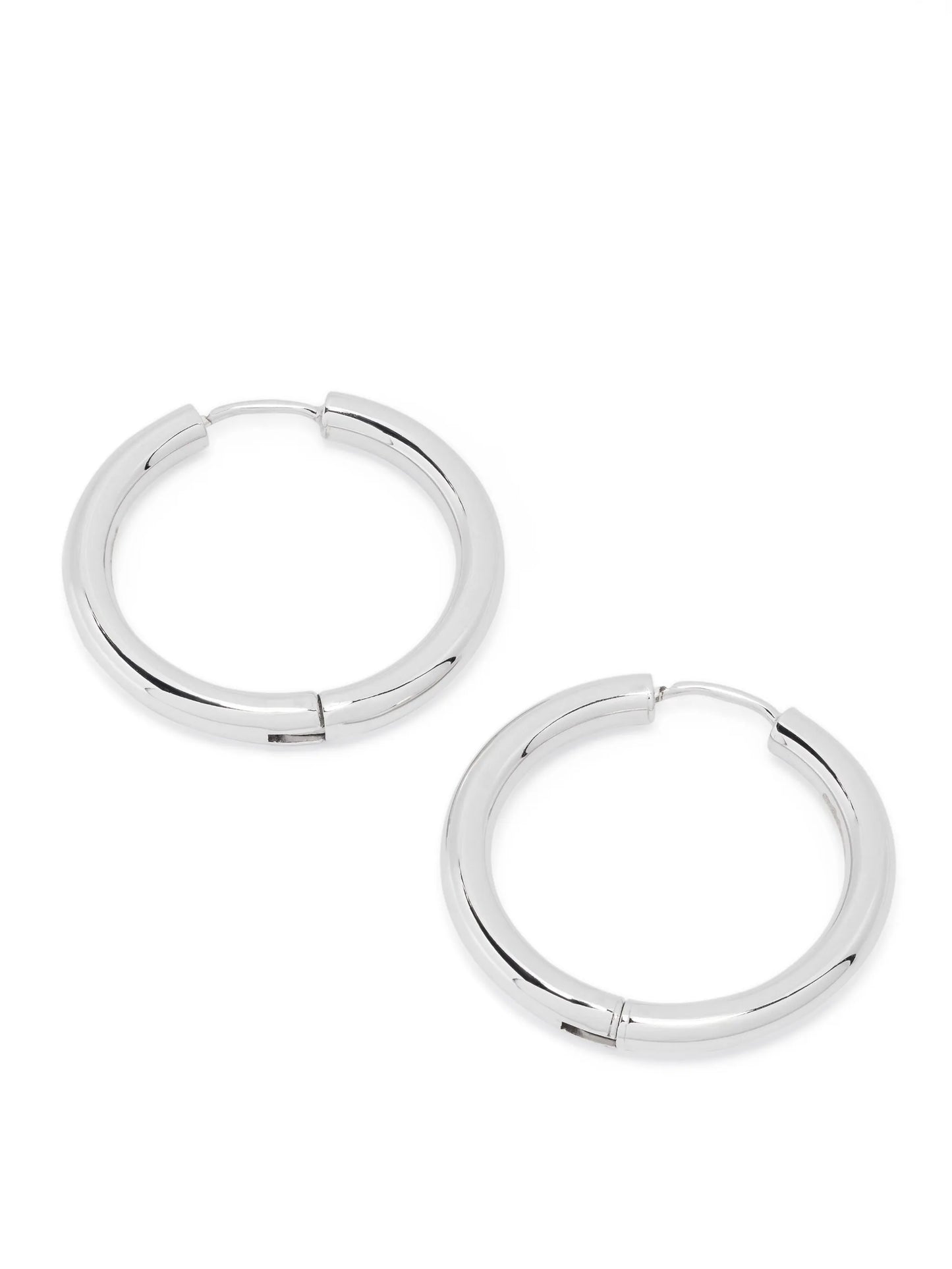Tube huggy hoop earrings