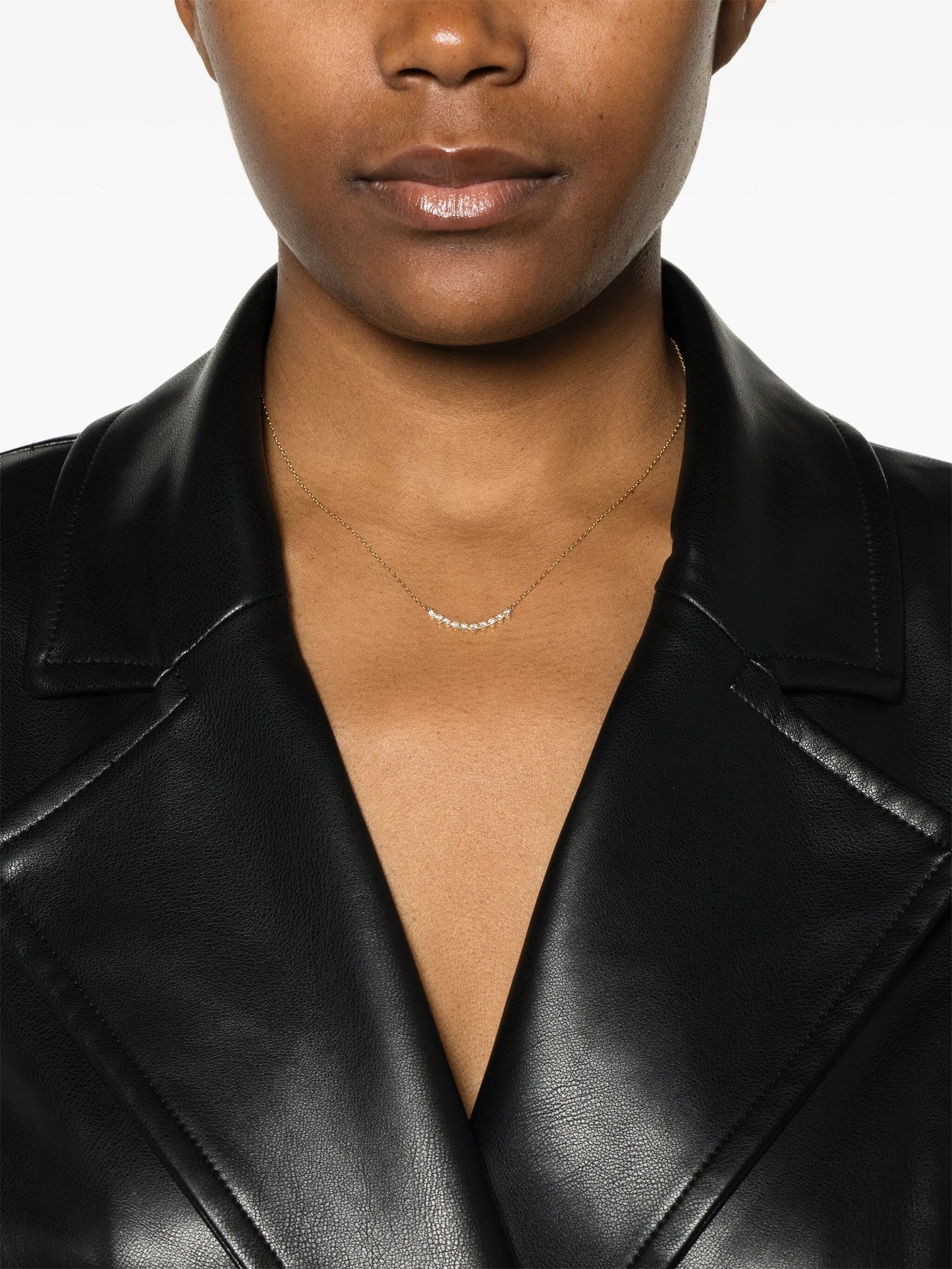 14kt yellow gold diamond chain necklace