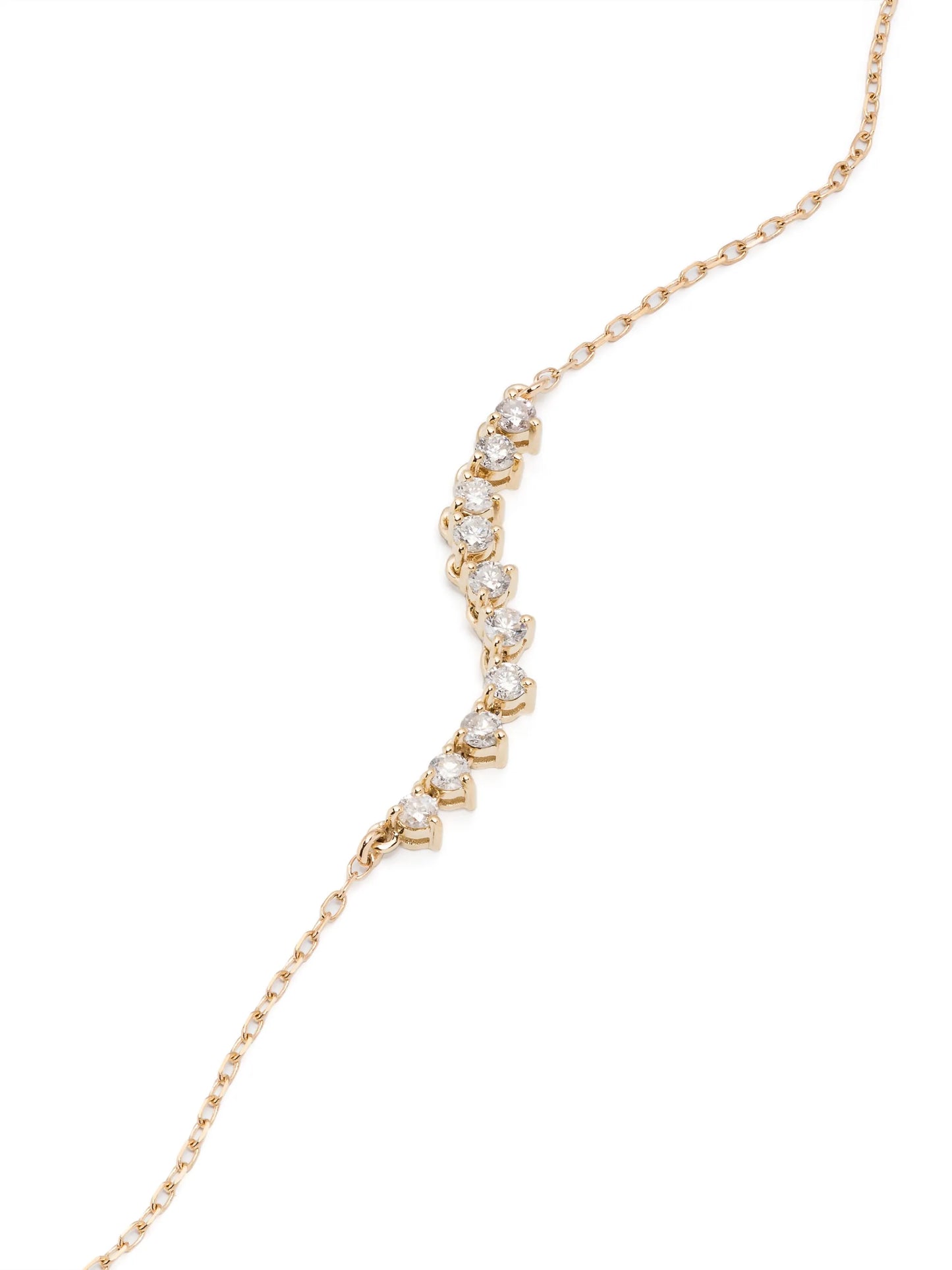 14kt yellow gold diamond chain necklace