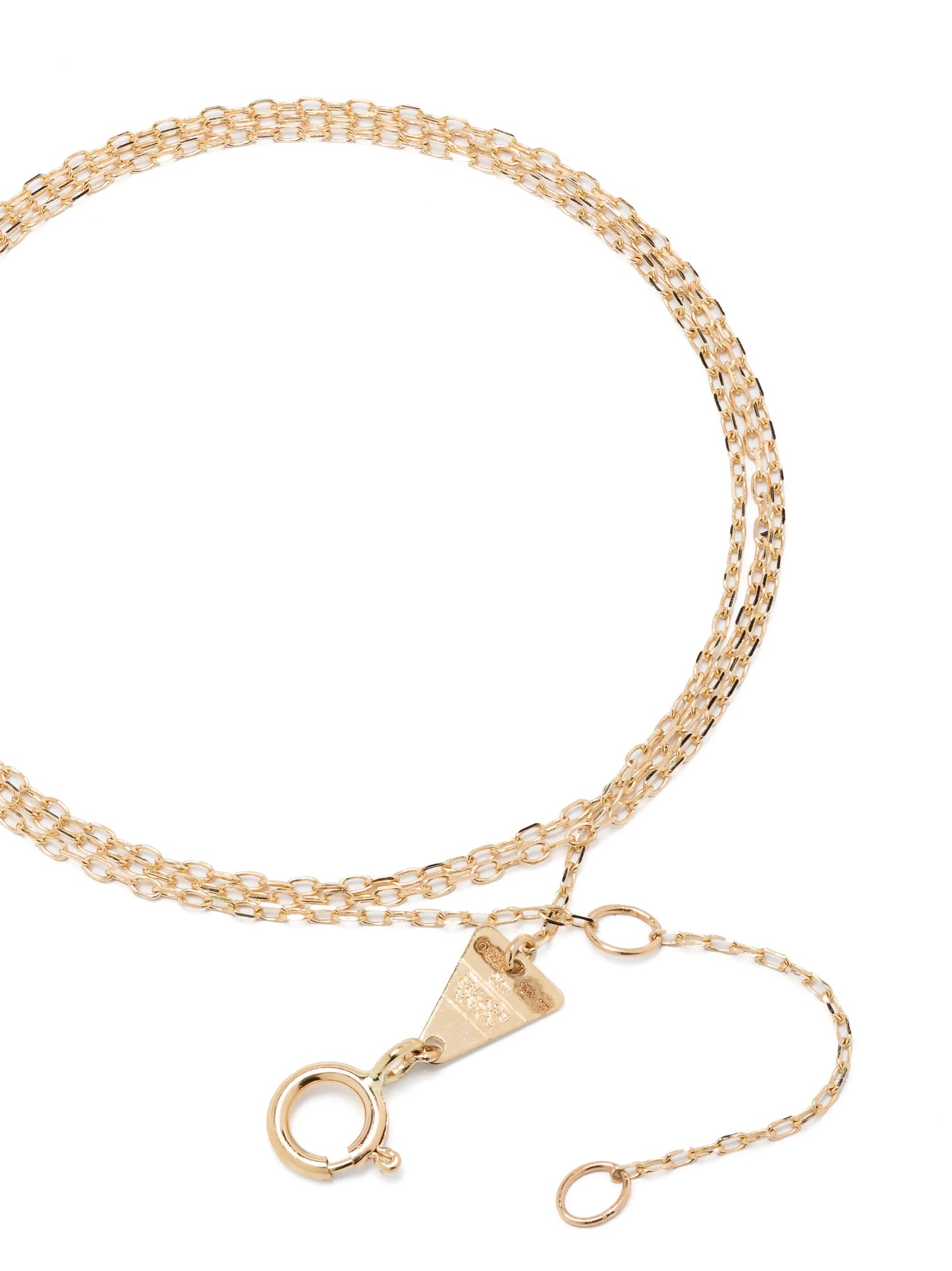 14kt yellow gold diamond pendant necklace