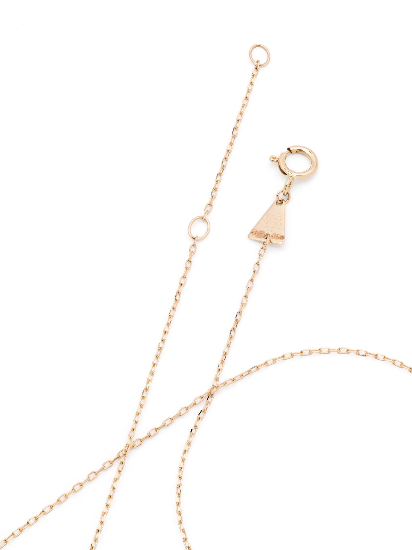 14kt yellow gold Horseshoe diamond pendant necklace