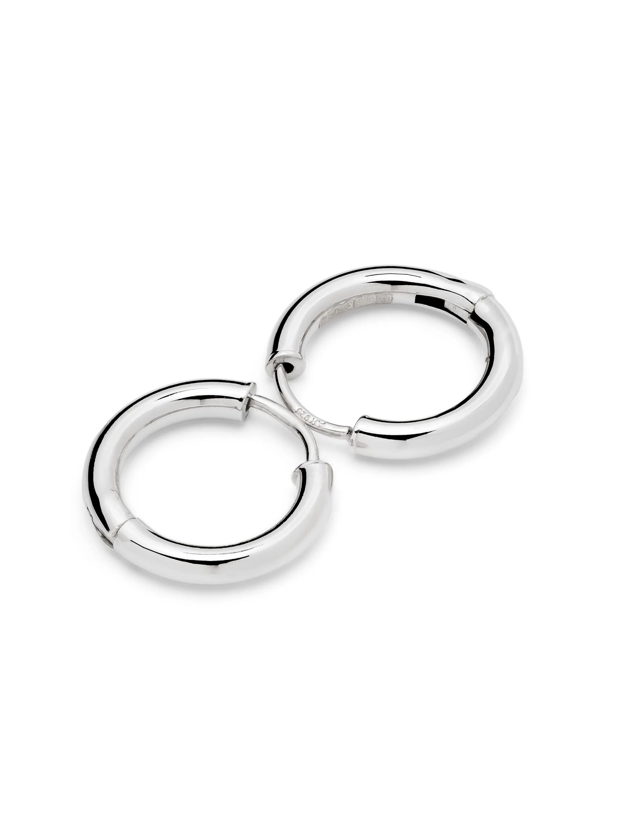 25mm Tube hoop earrings