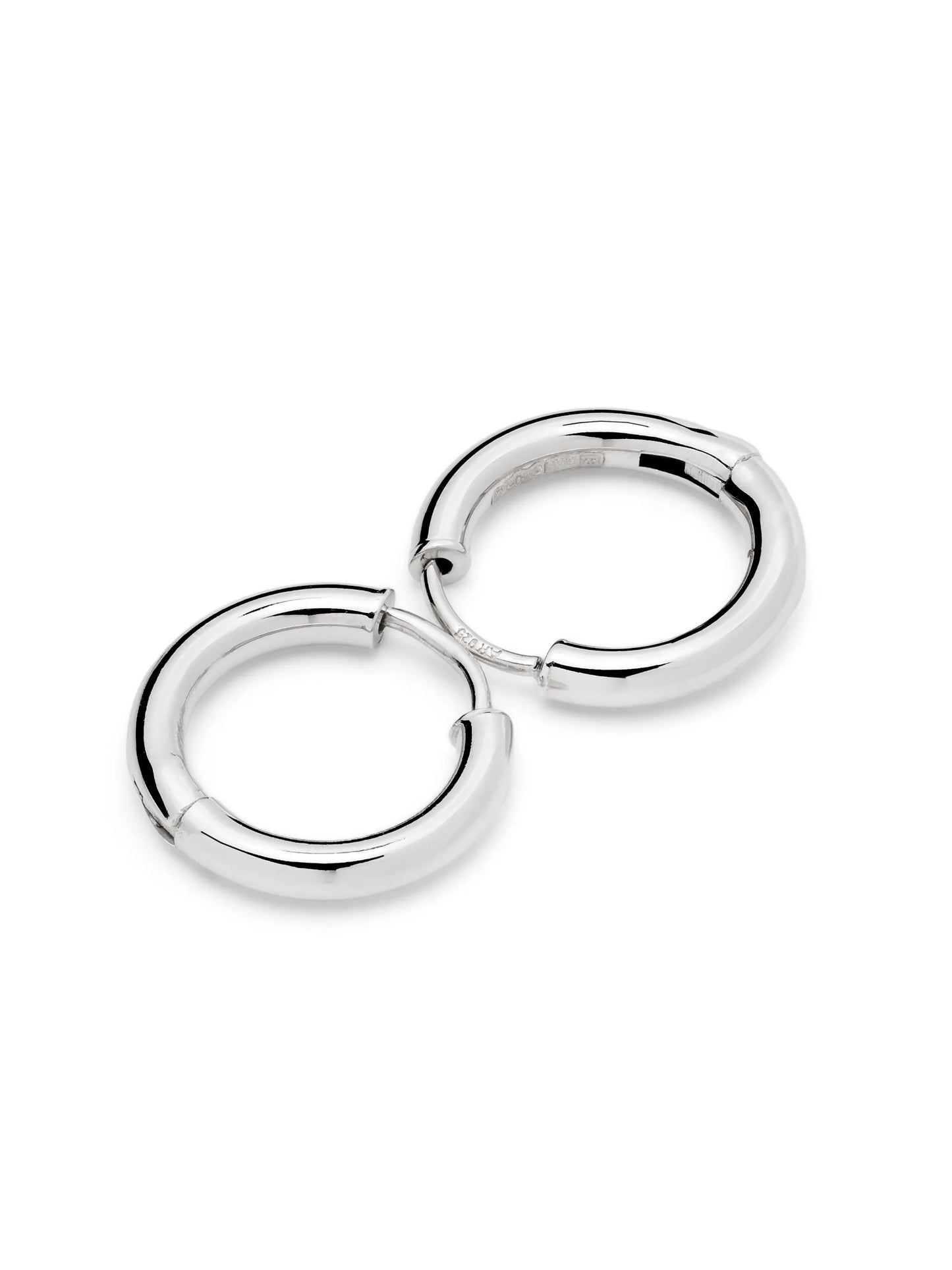 25mm Tube hoop earrings