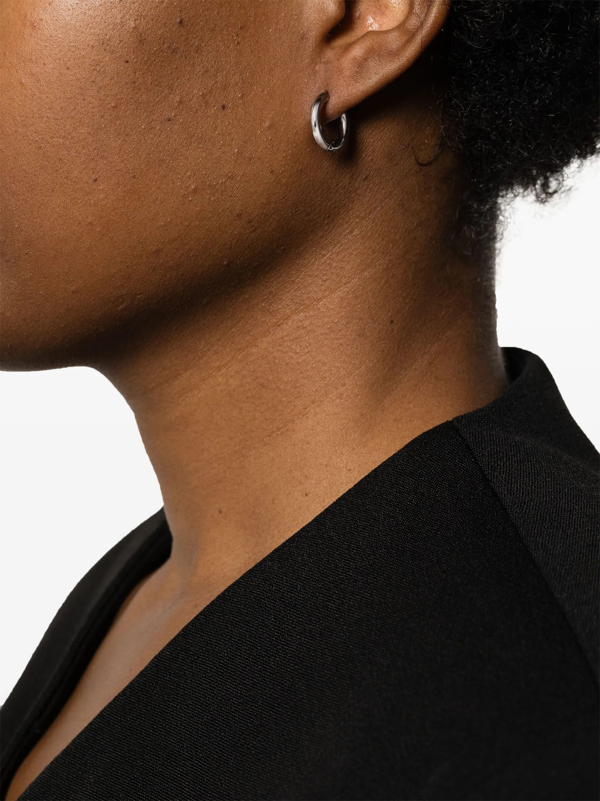 25mm Tube hoop earrings