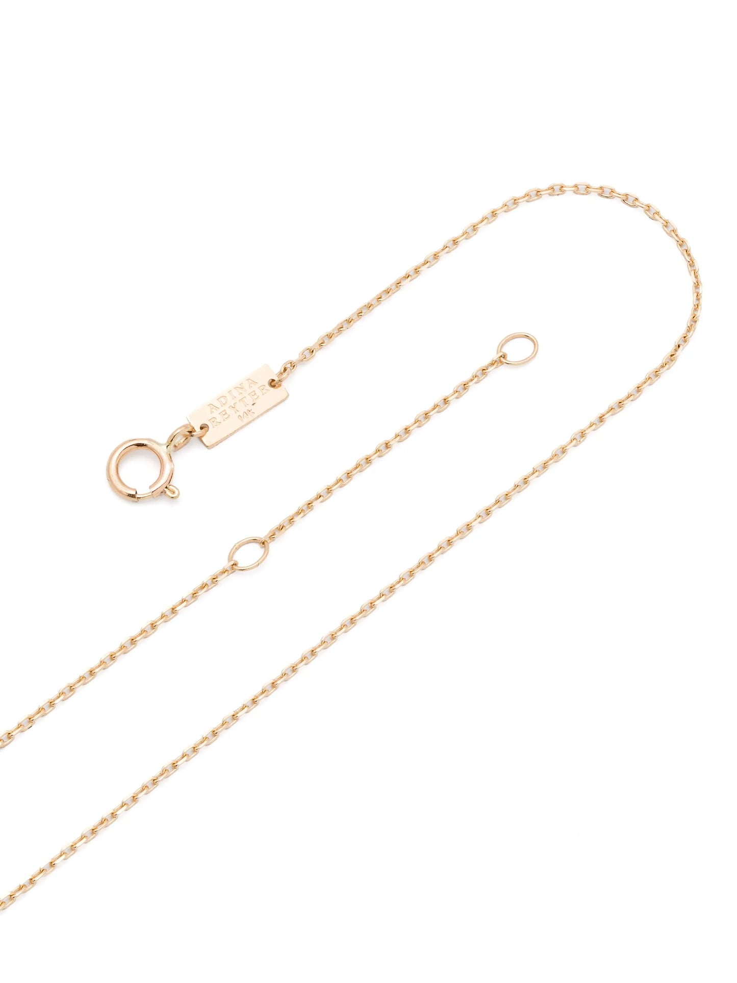 14kt yellow gold Bead Party Rager diamond necklace