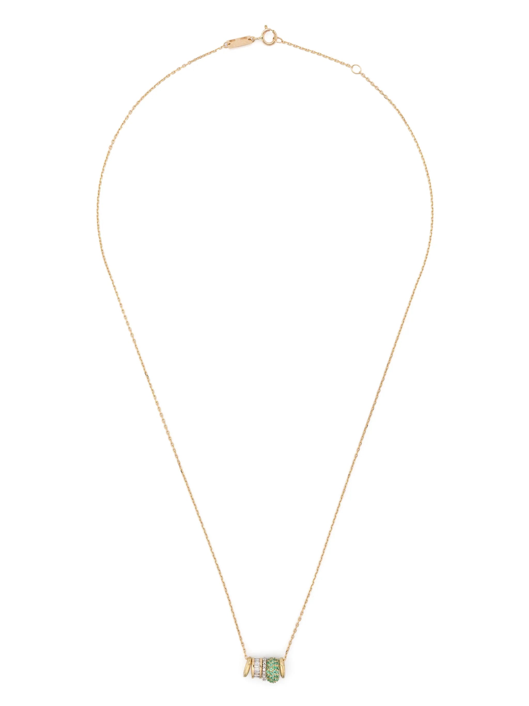 14kt yellow gold Bead Party New Rager pendant necklace