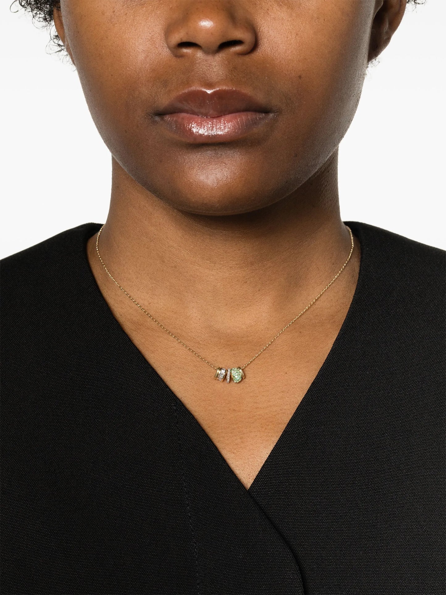 14kt yellow gold Bead Party New Rager pendant necklace