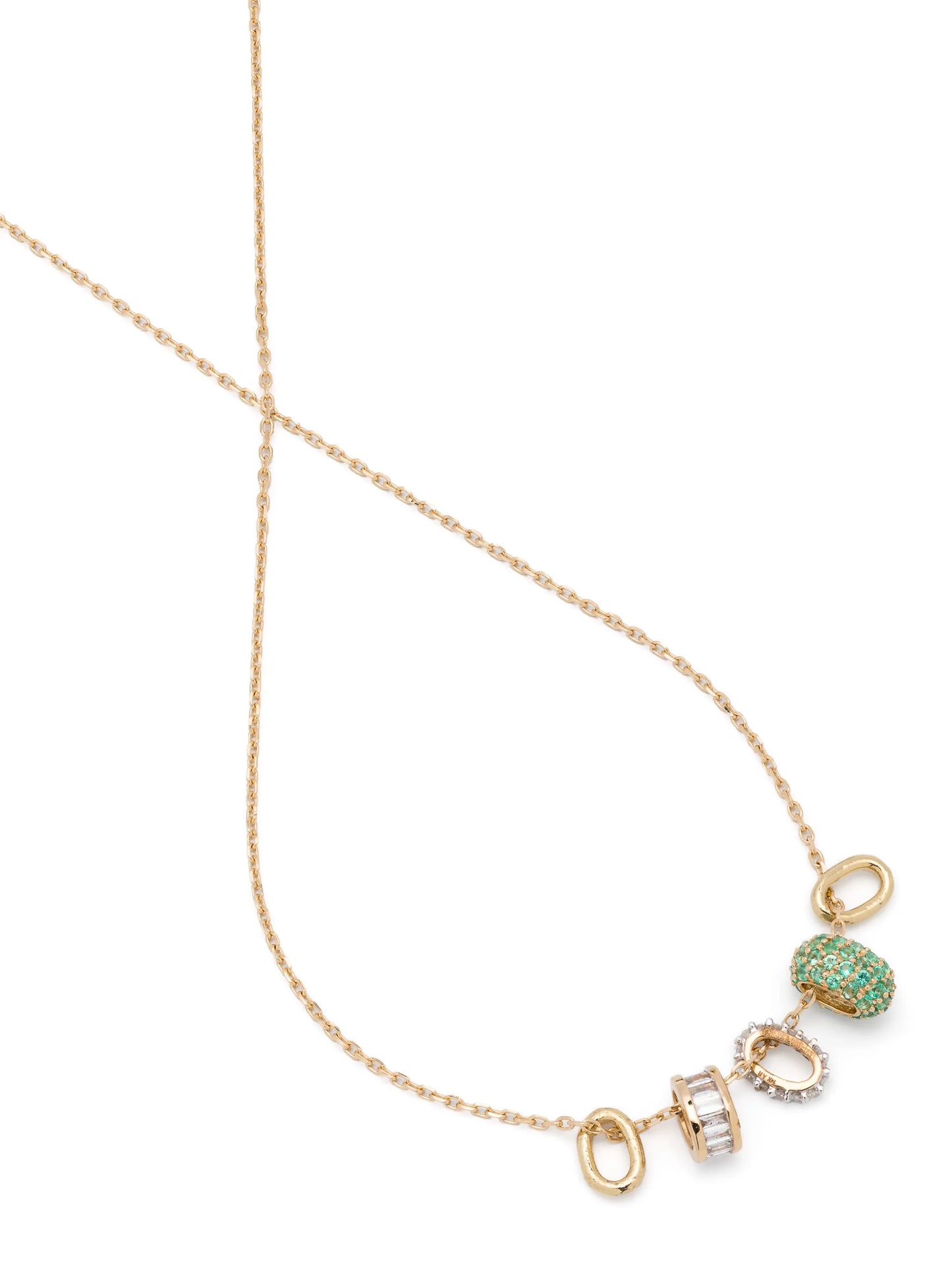 14kt yellow gold Bead Party New Rager pendant necklace