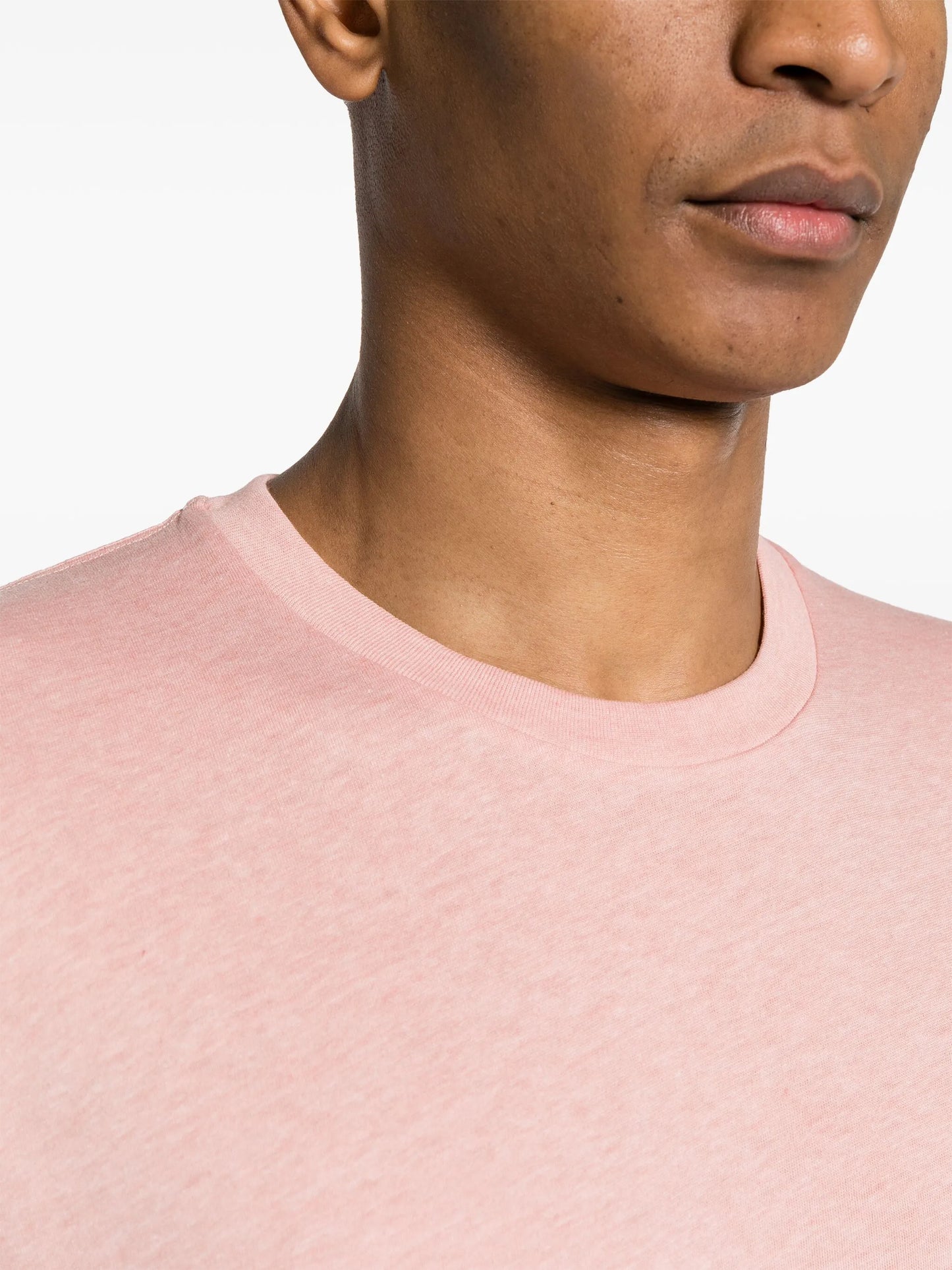 logo-embroidered mélange T-shirt