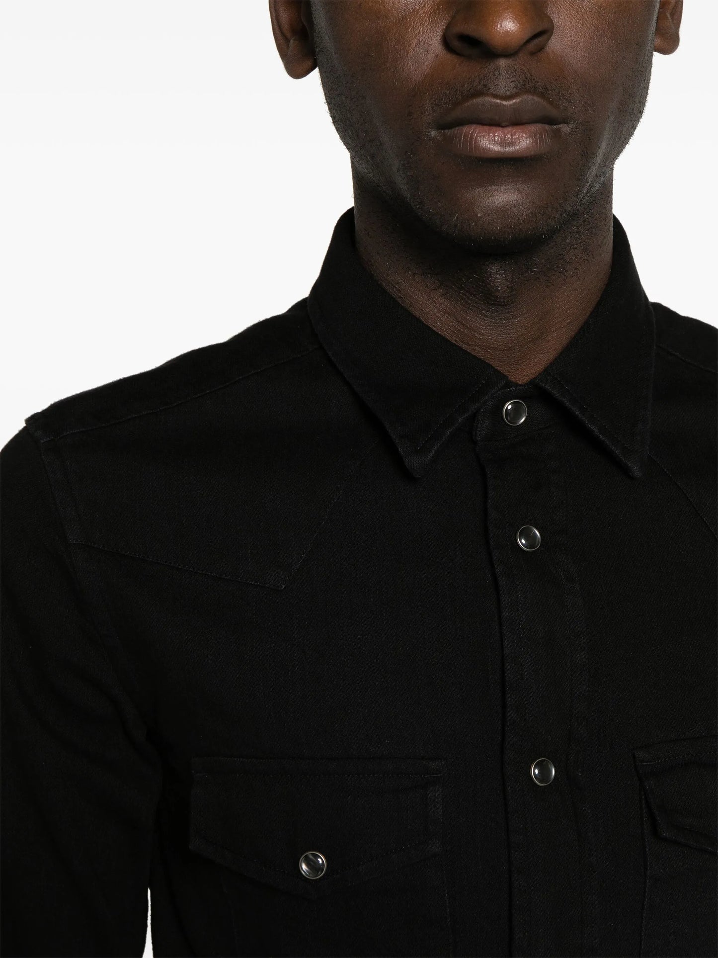 cotton denim western shirt