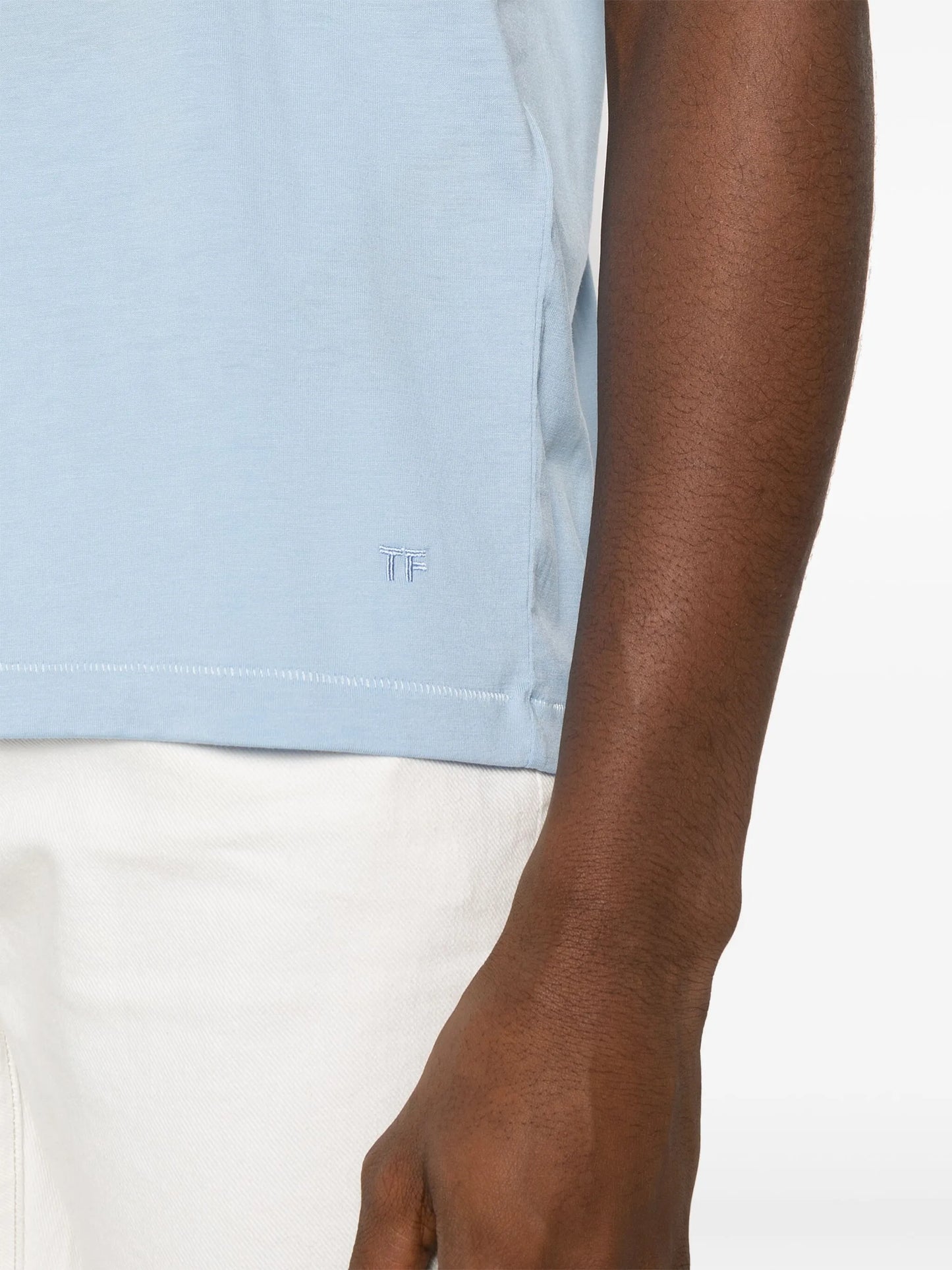 mélange-effect jersey T-shirt