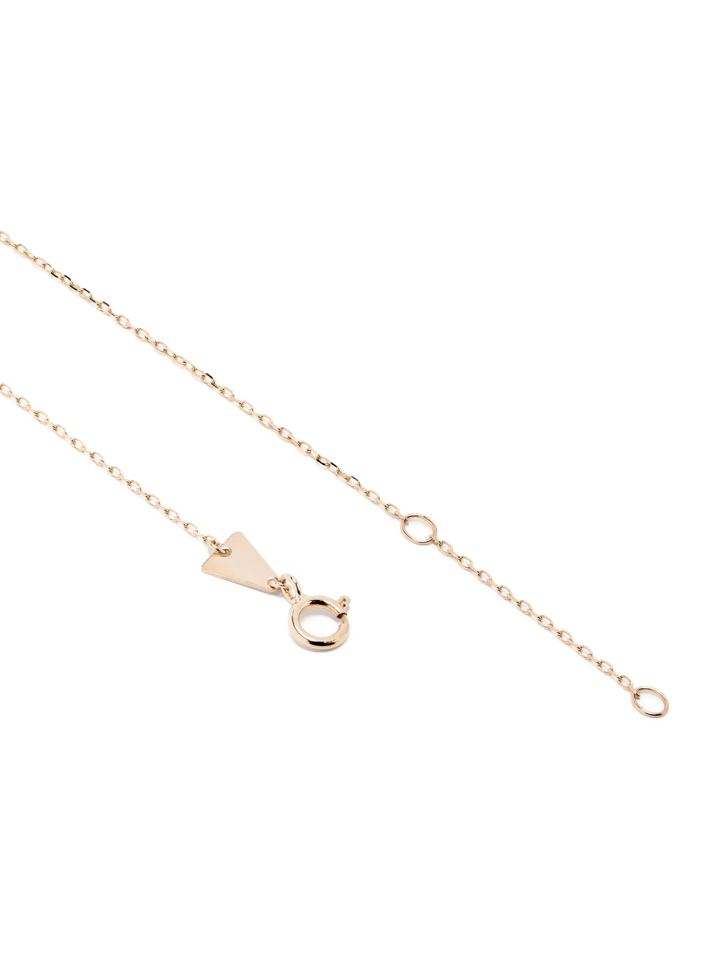 14kt yellow gold Hamsa pendant white and blue diamond necklace