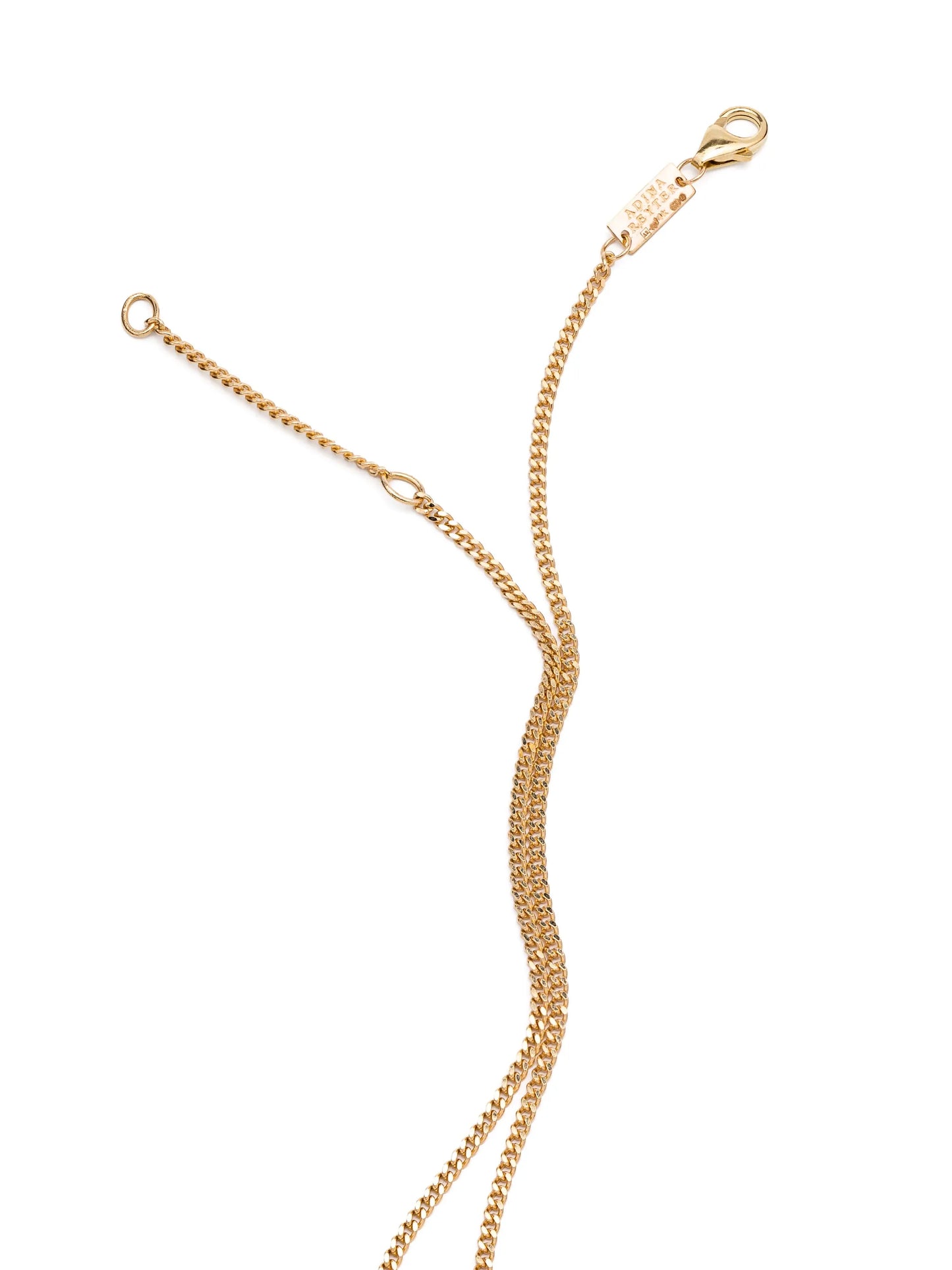 14kt yellow gold Big Bead diamond pendant necklace