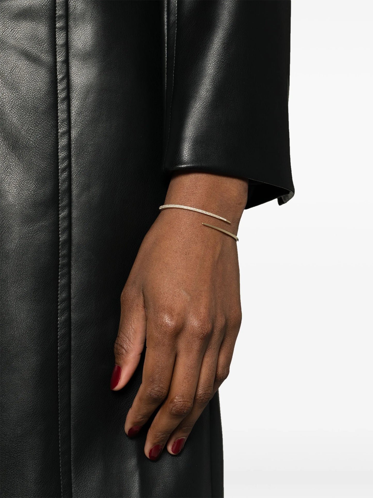 14kt yellow gold Thorn diamond cuff bracelet