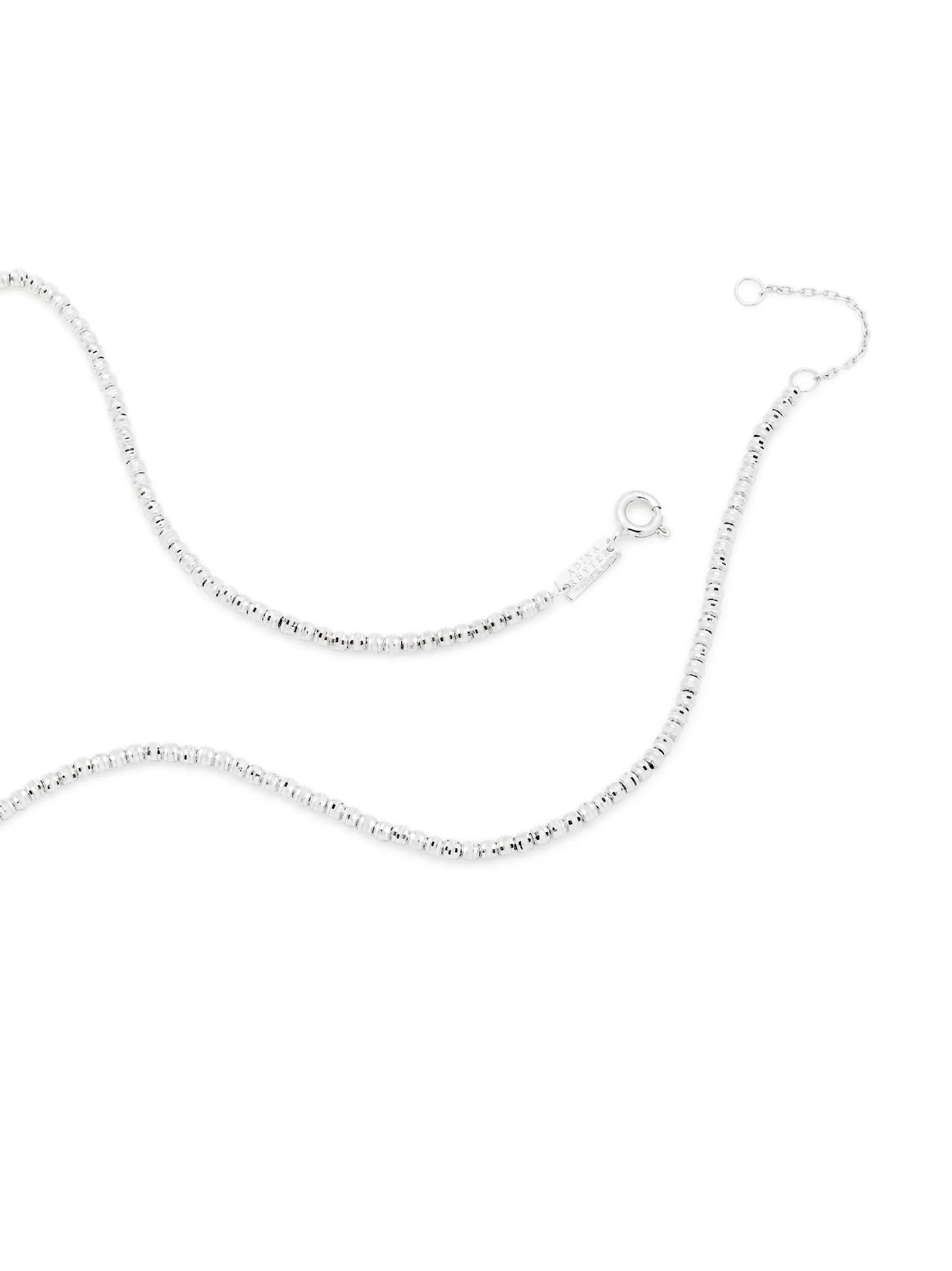 sterling silver Space Cowboy Big Bead diamond necklace