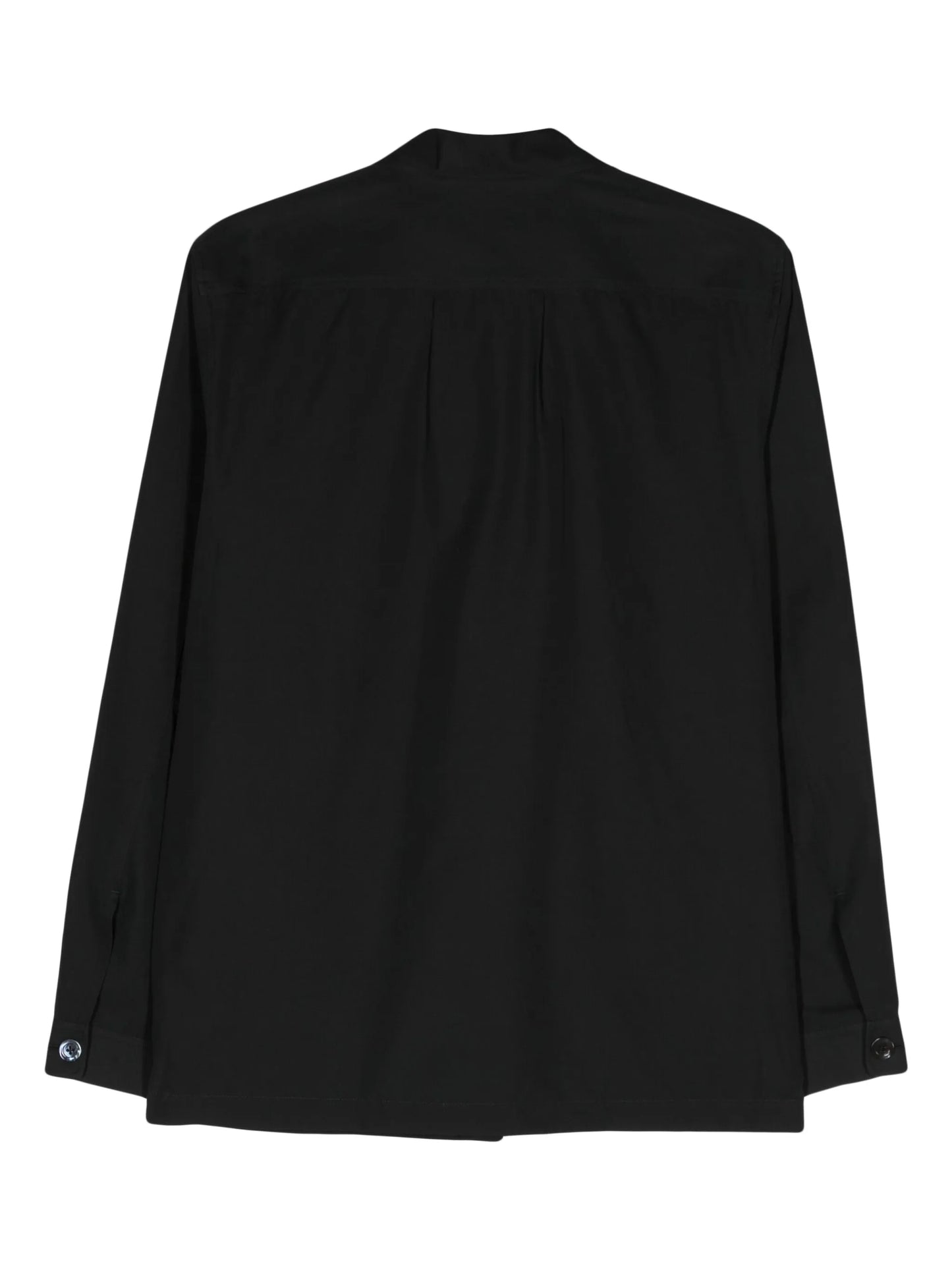 classic-collar cotton-blend shirt