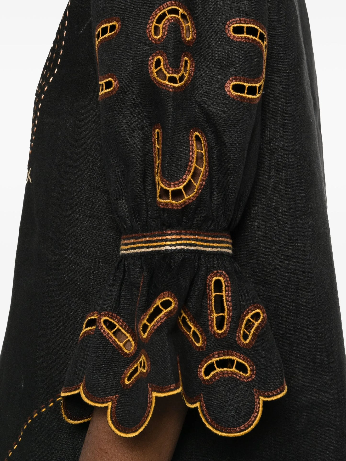 Nicholas linen midi dress
