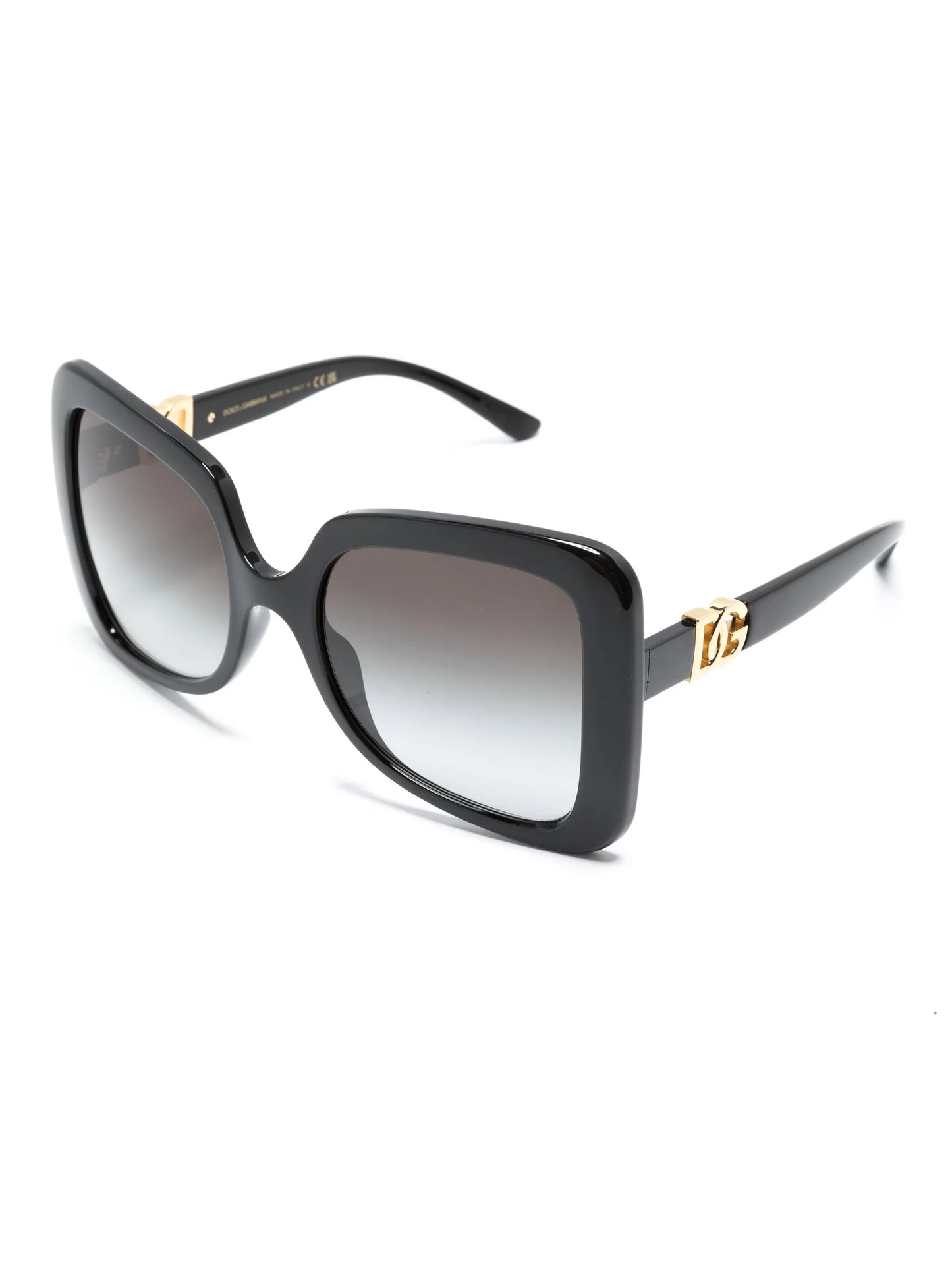 logo-plaque oversize-frame sunglasses