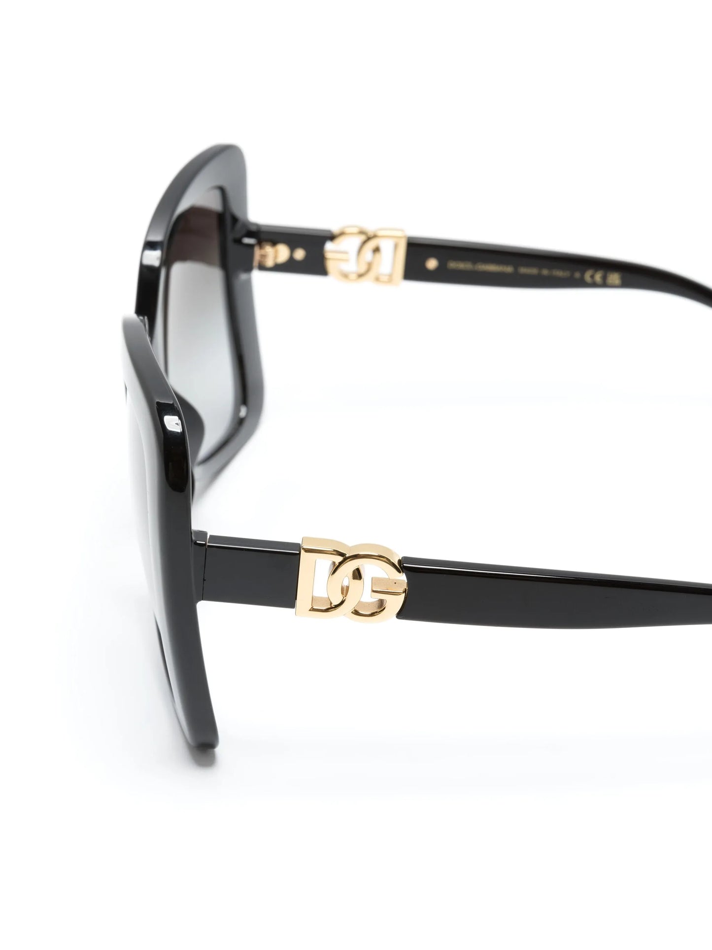 logo-plaque oversize-frame sunglasses