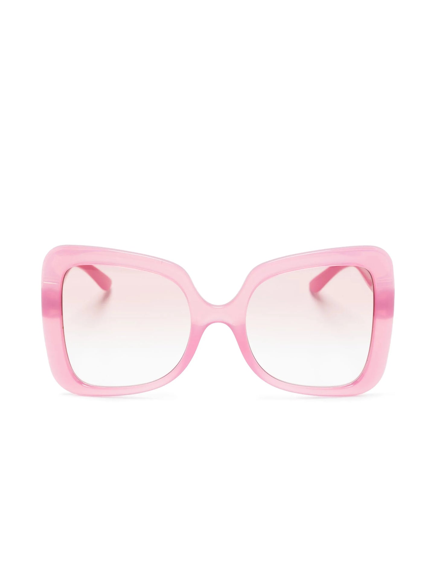 logo-plaque oversize-frame sunglasses
