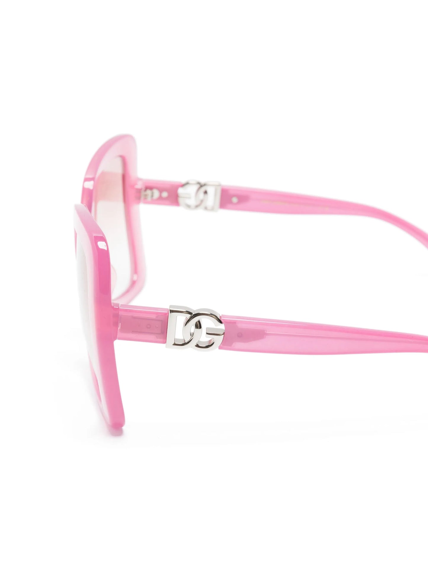 logo-plaque oversize-frame sunglasses