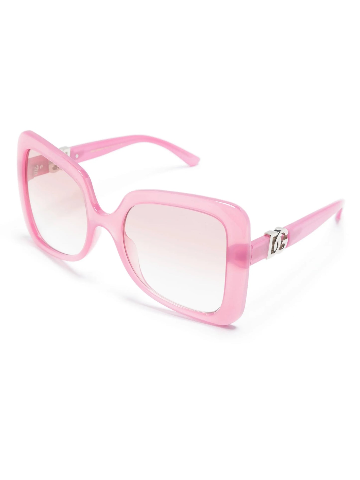 logo-plaque oversize-frame sunglasses