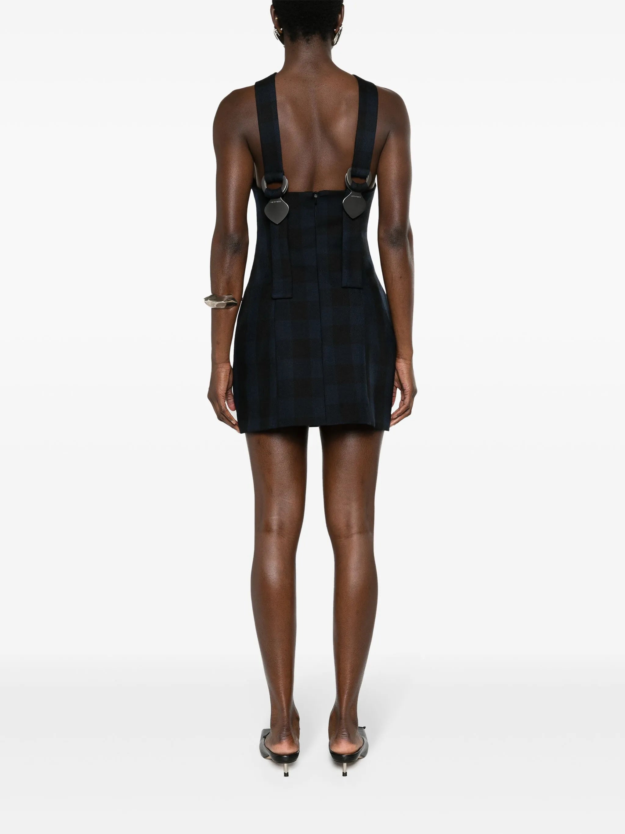 Tie wool minidress
