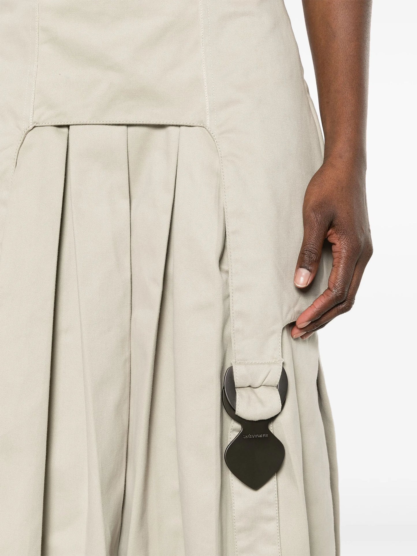 pleated wide-leg trousers