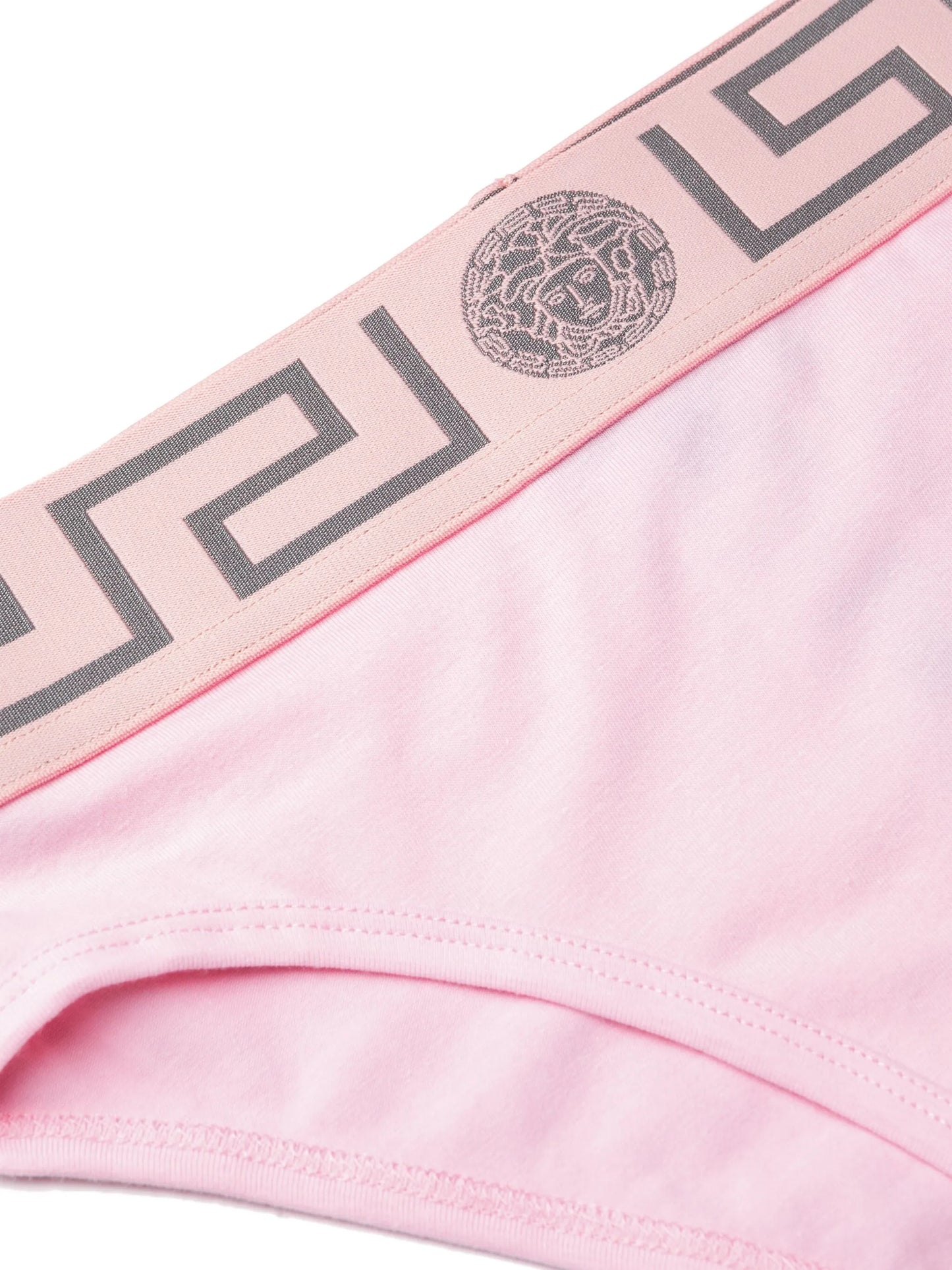 Greca-patterned waistband briefs
