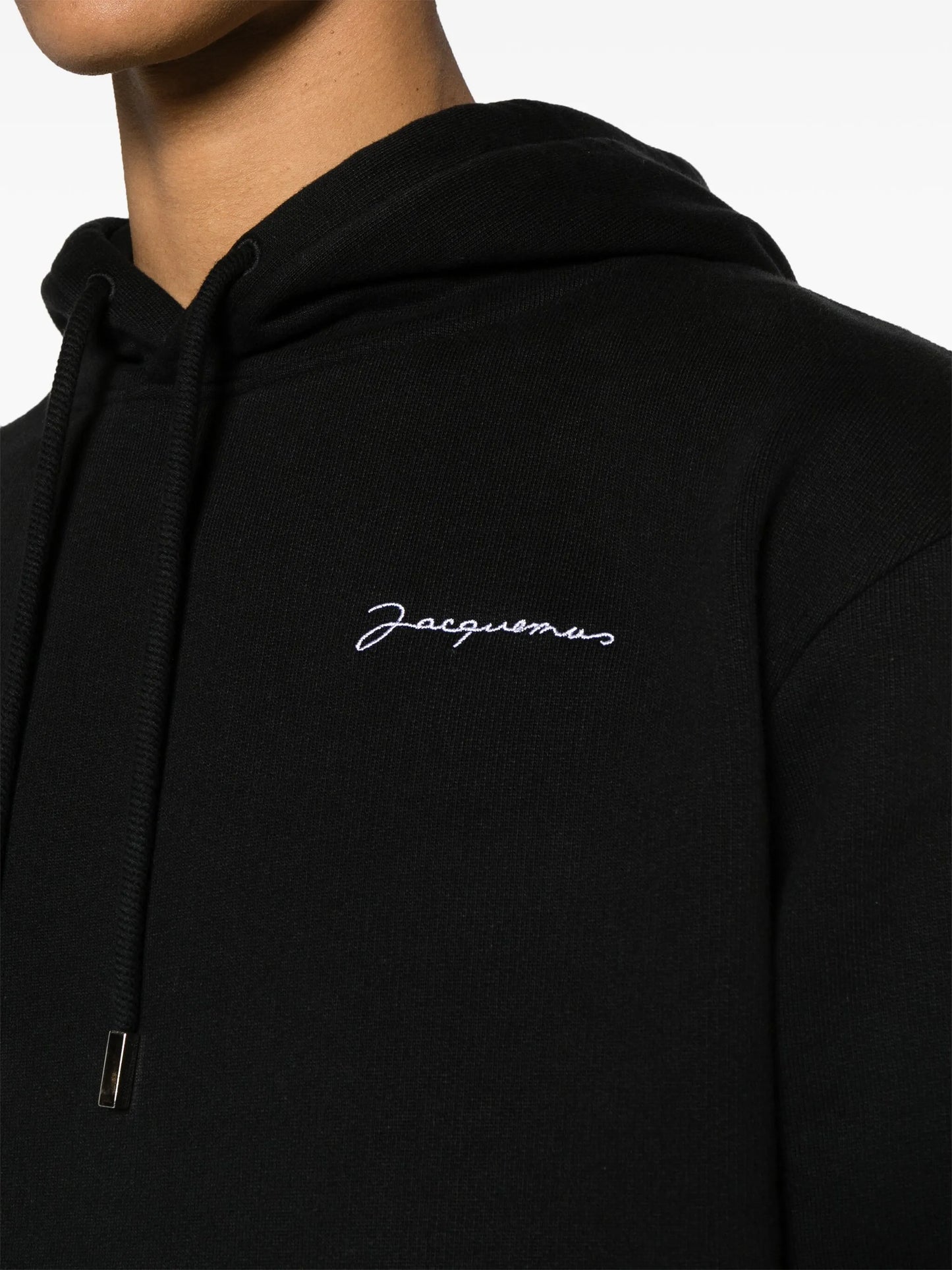 logo-embroidered hoodie