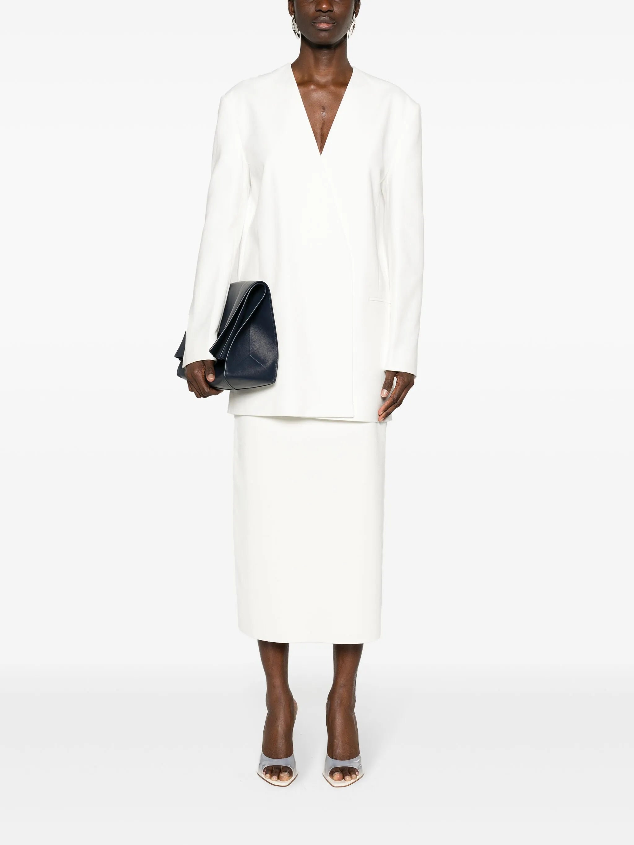 Saunders open-front blazer
