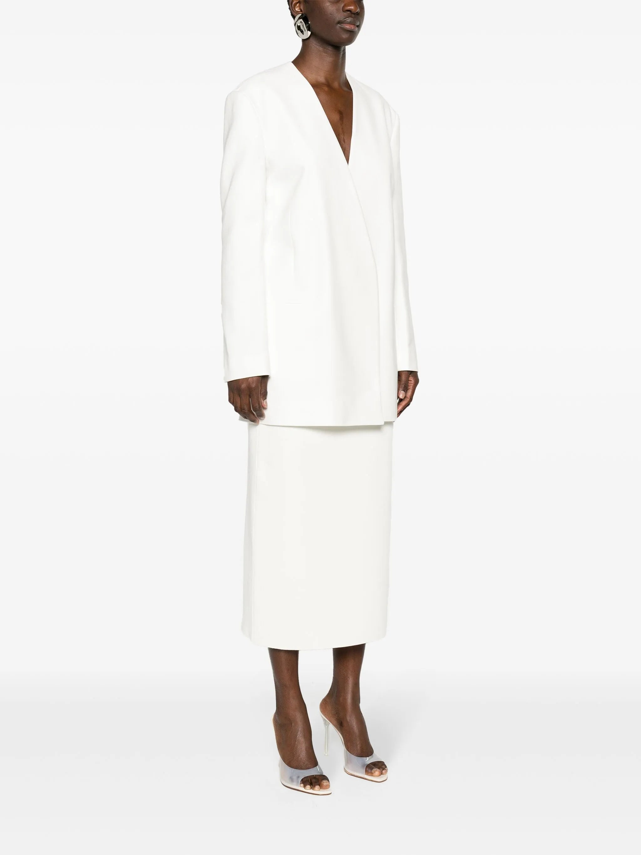 Saunders open-front blazer