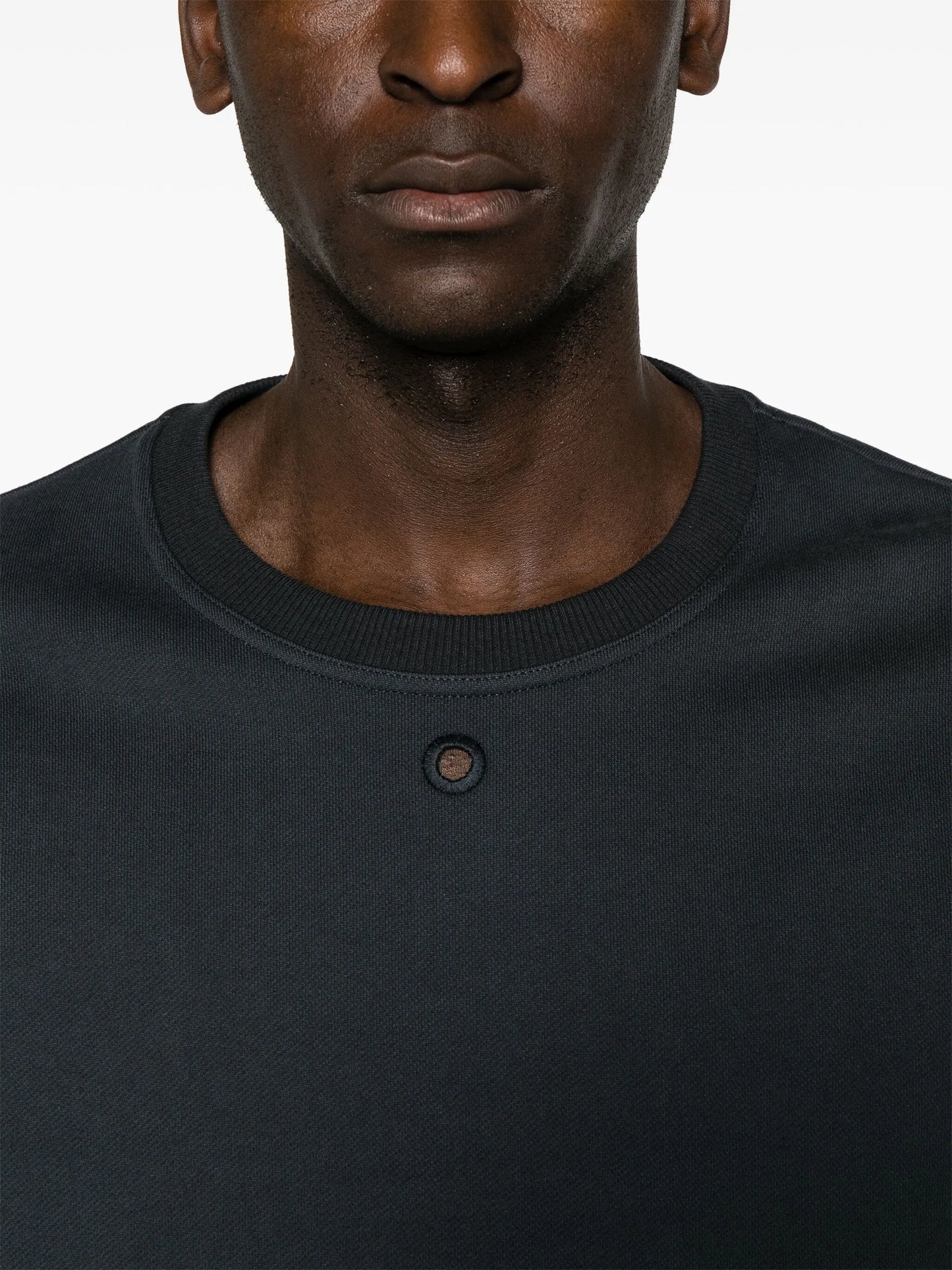 Hole cotton sweatshirt