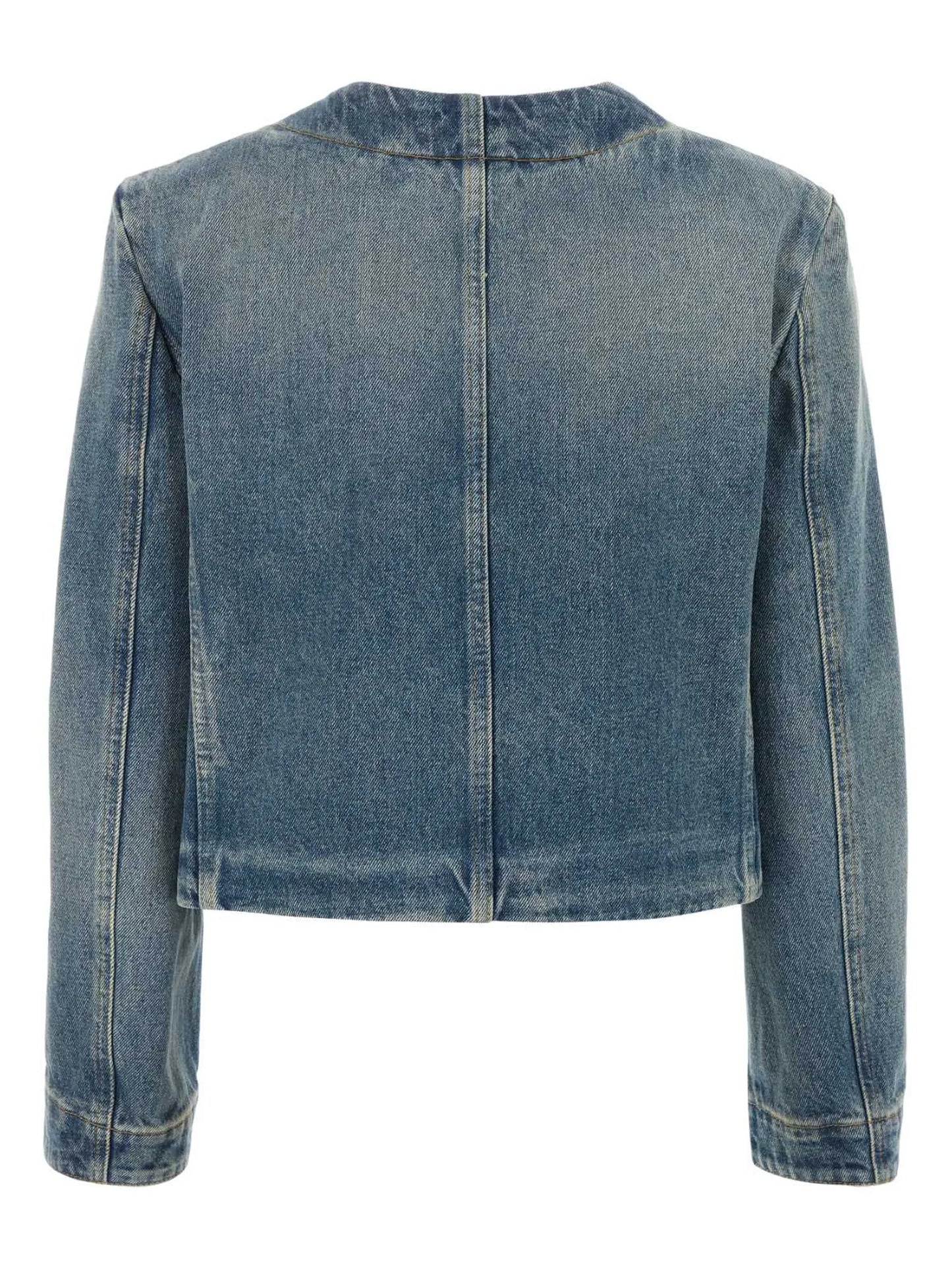 4G chain-link denim jacket