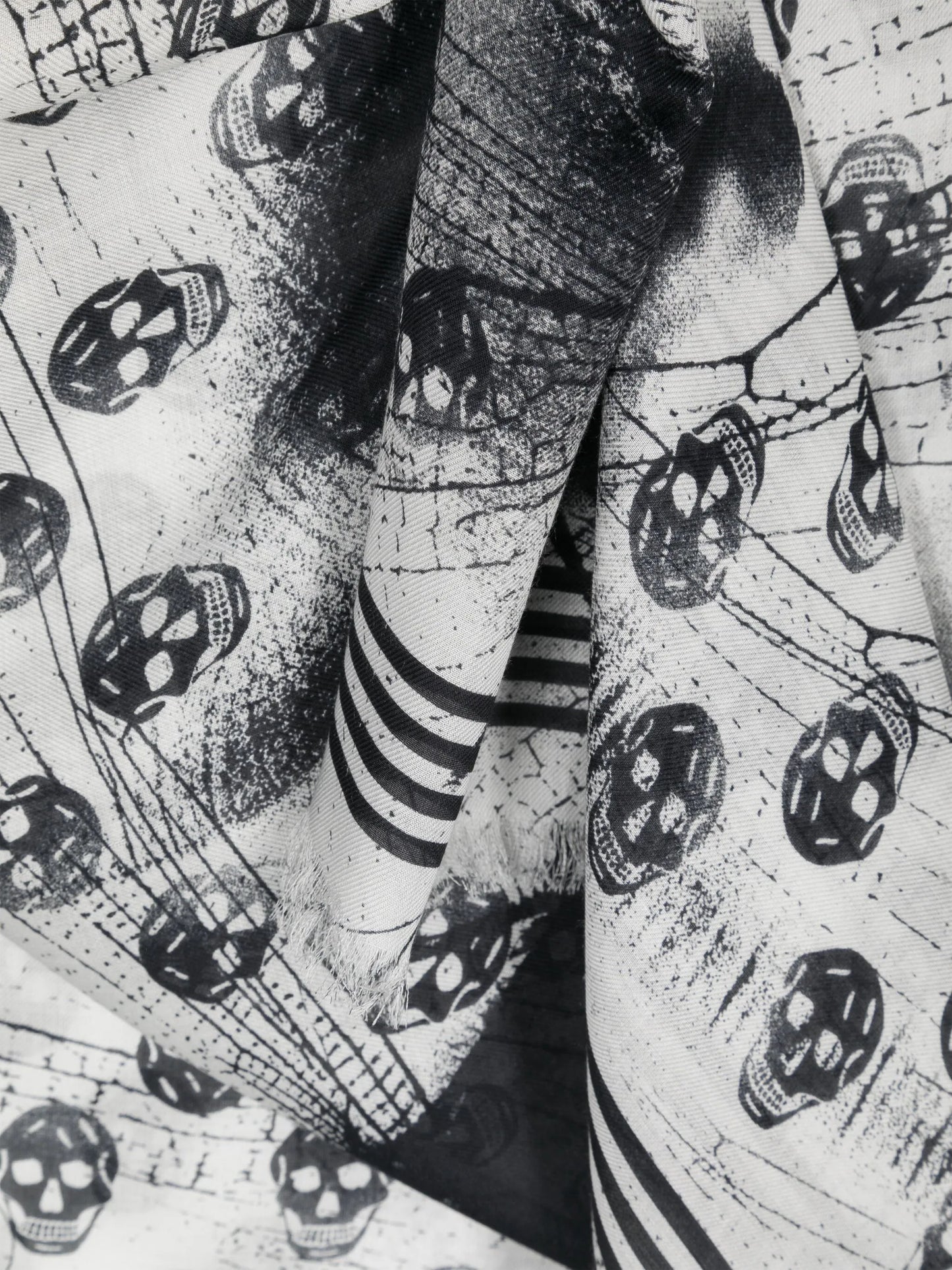 skull-print scarf