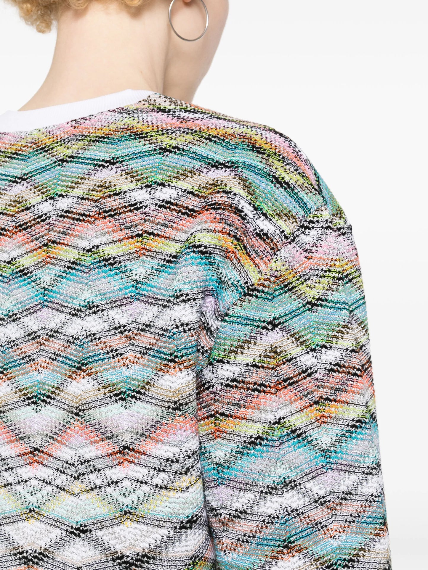 zigzag-woven sweatshirt