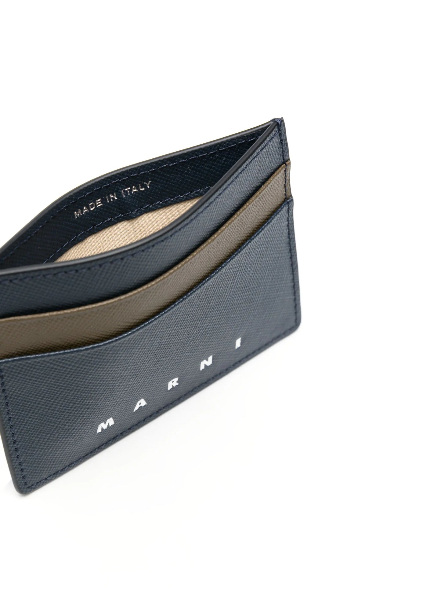 logo-debossed leather cardholder