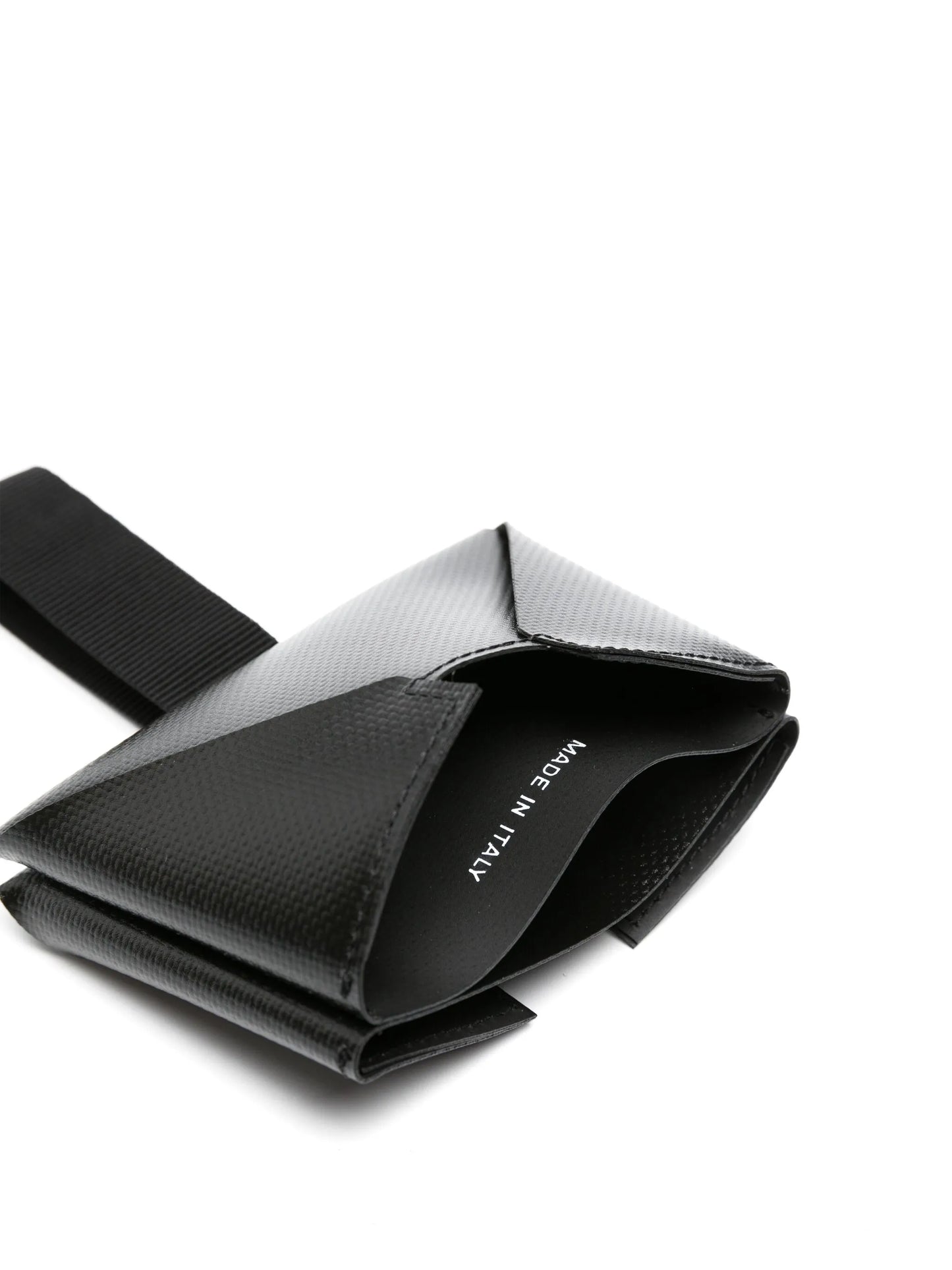 Origami logo-strap cardholder