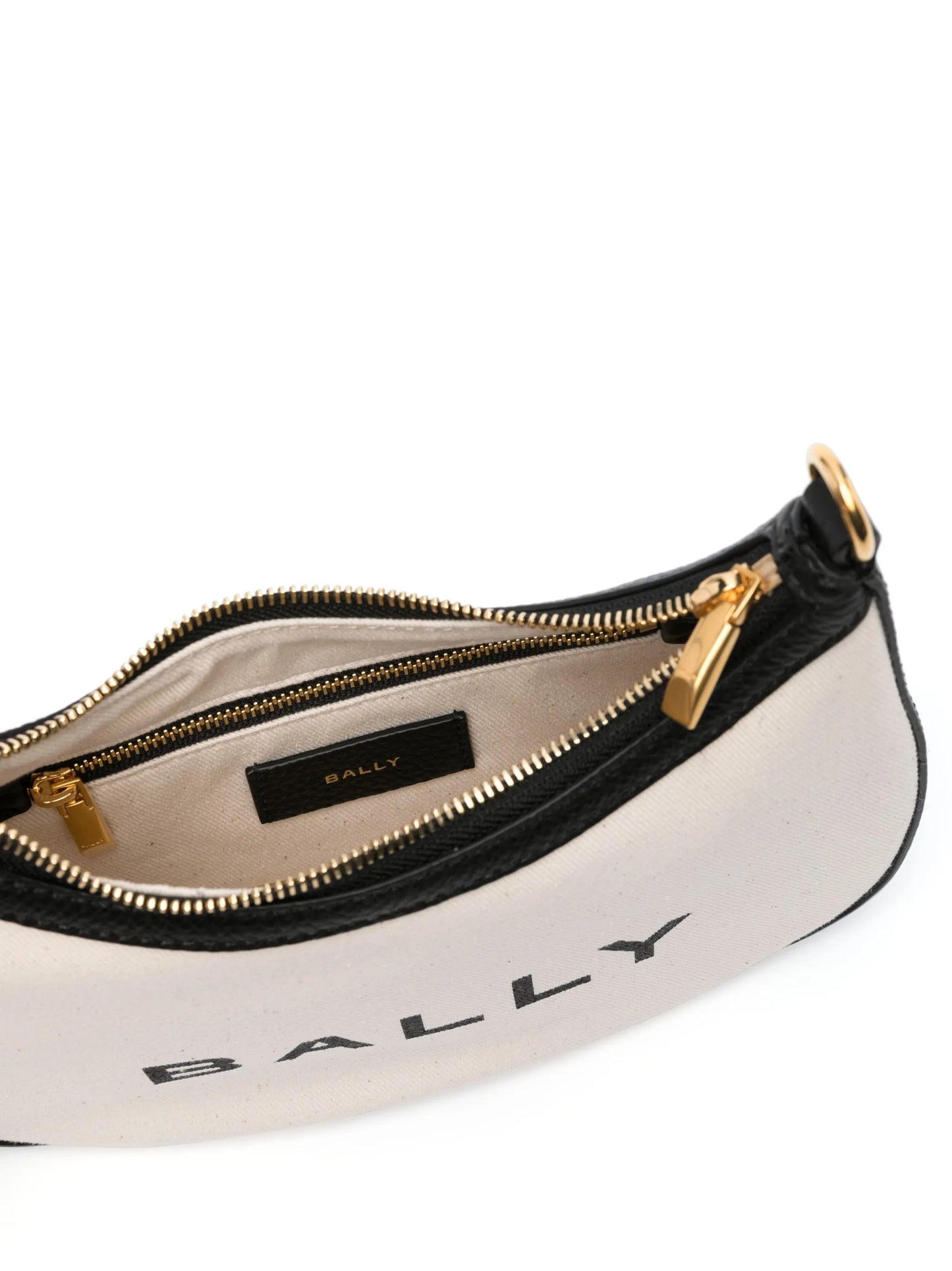 Ivory canvas shoulder bag