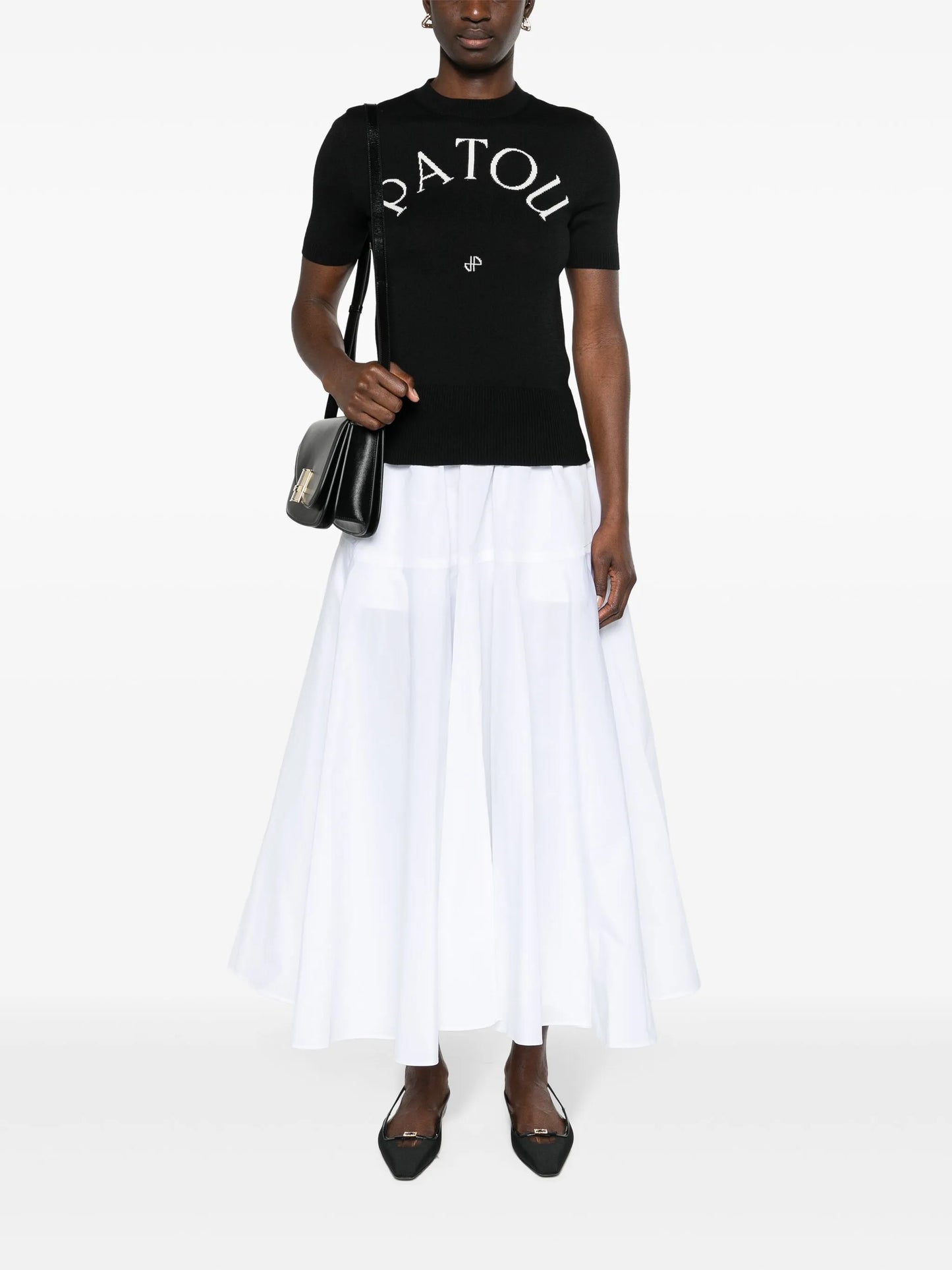 faille maxi skirt