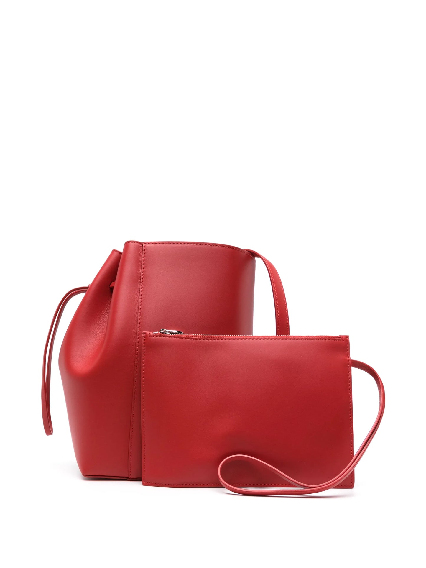 Canna leather shoulder bag