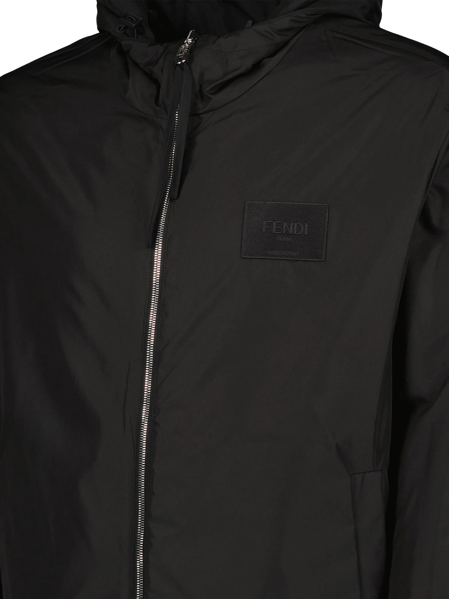 FF-print hooded windbreaker