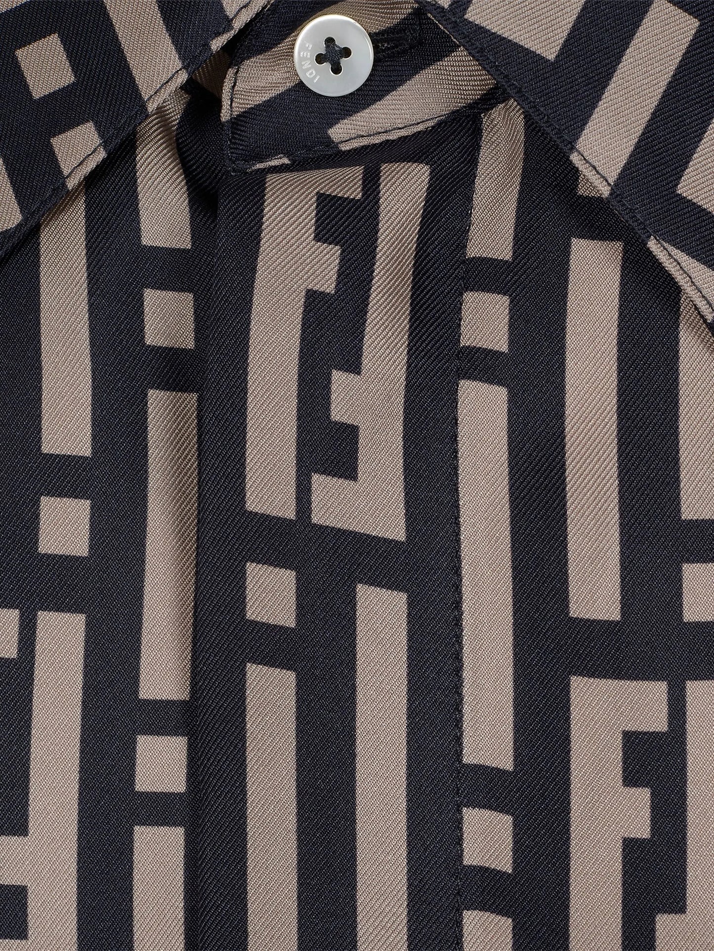FF Stripes silk shirt