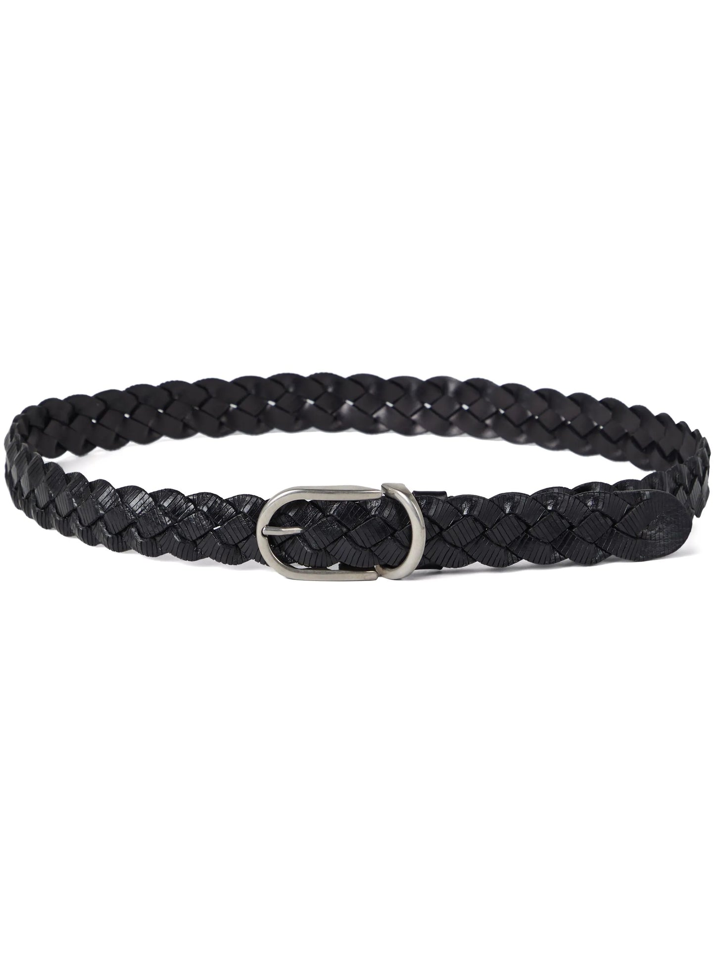 braided leather belt