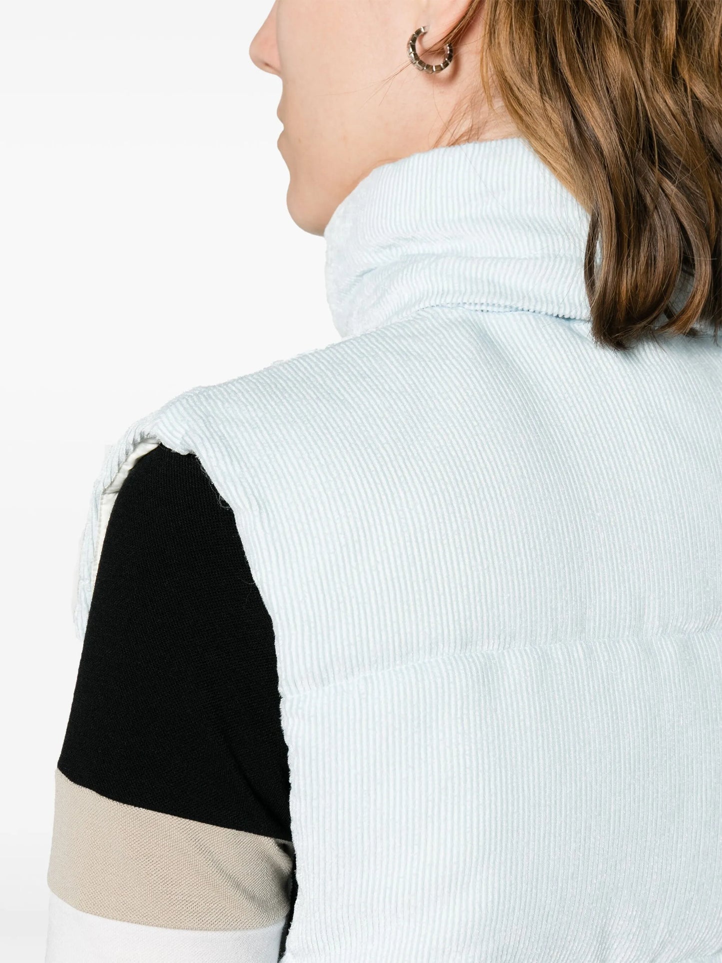 Agelao hooded corduroy gillet