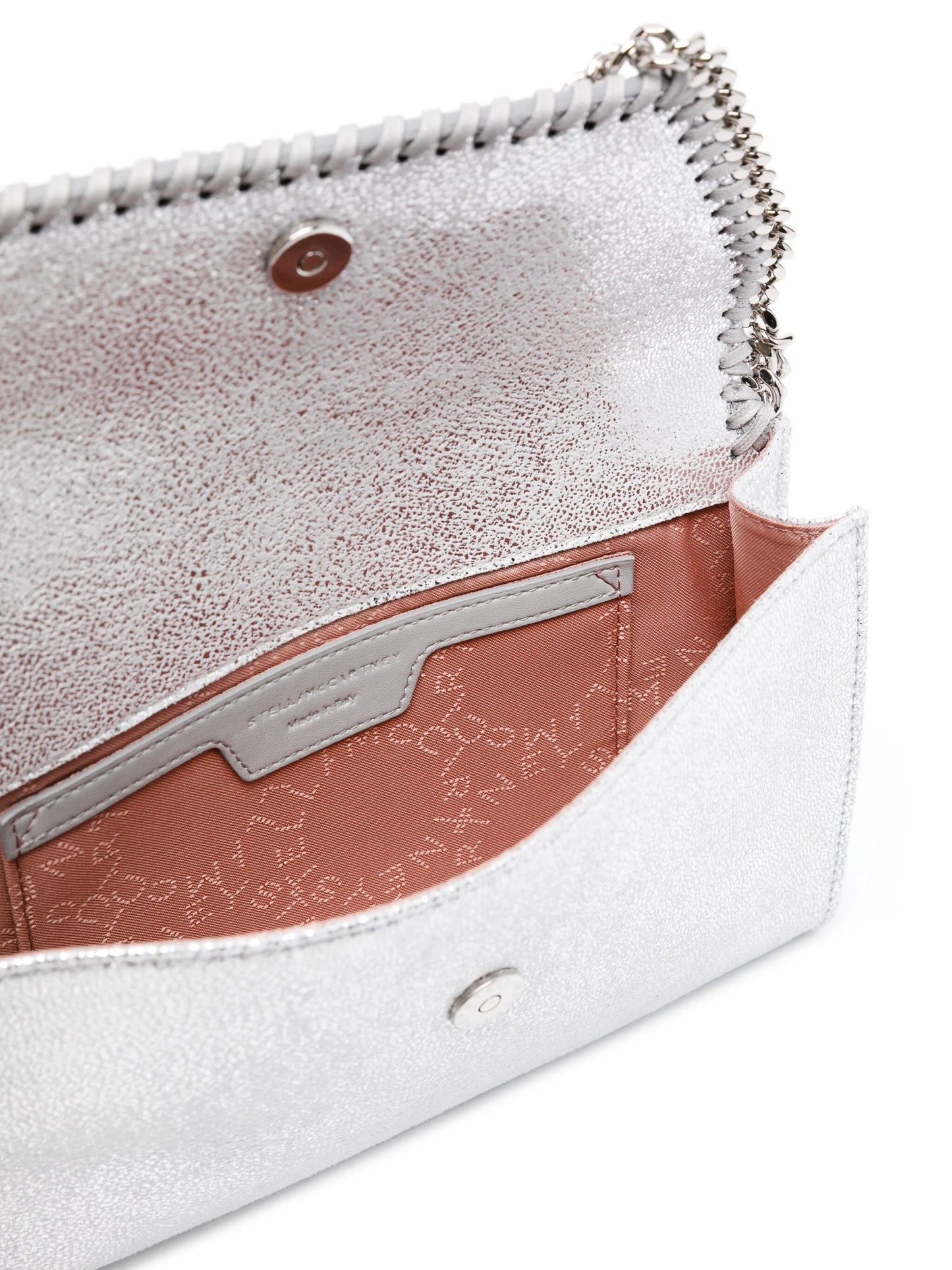 Falabella Wallet metallic-finish crossbody bag